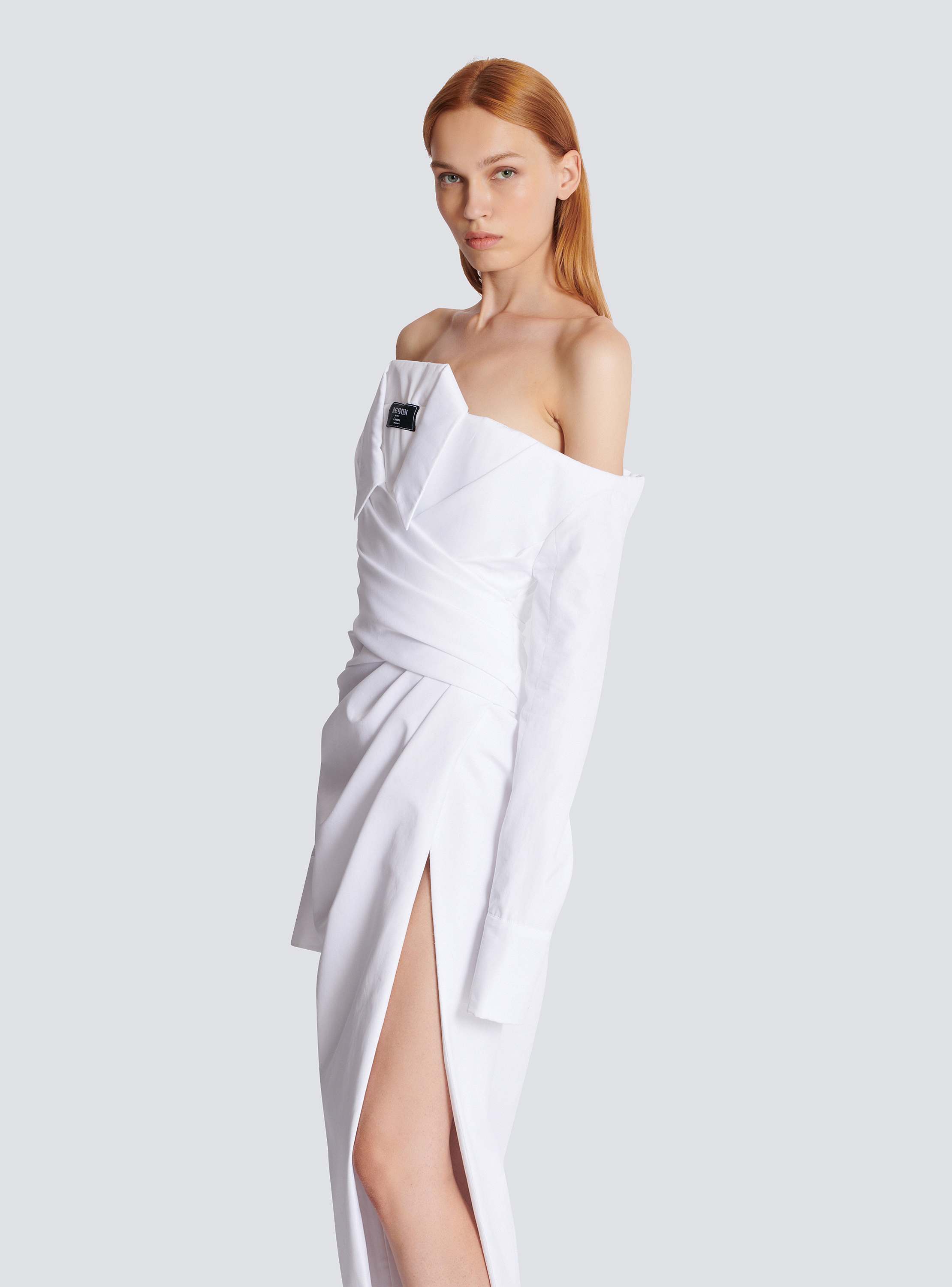 Metal chain wrapped chest high waist split strap dress Metal chain wrapped chest high waist split strap dress