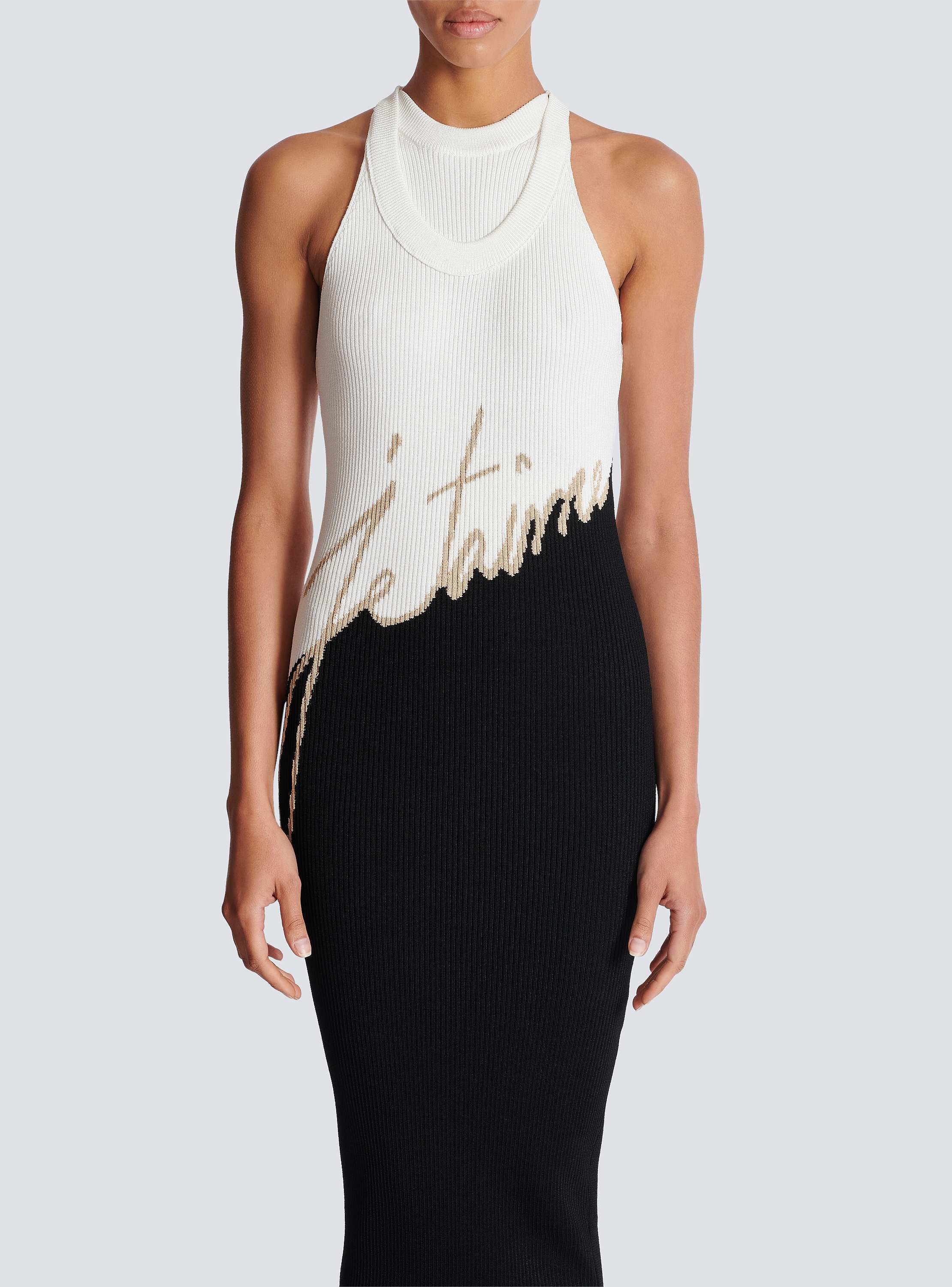 Fern Geo Jacquard Knit Dress