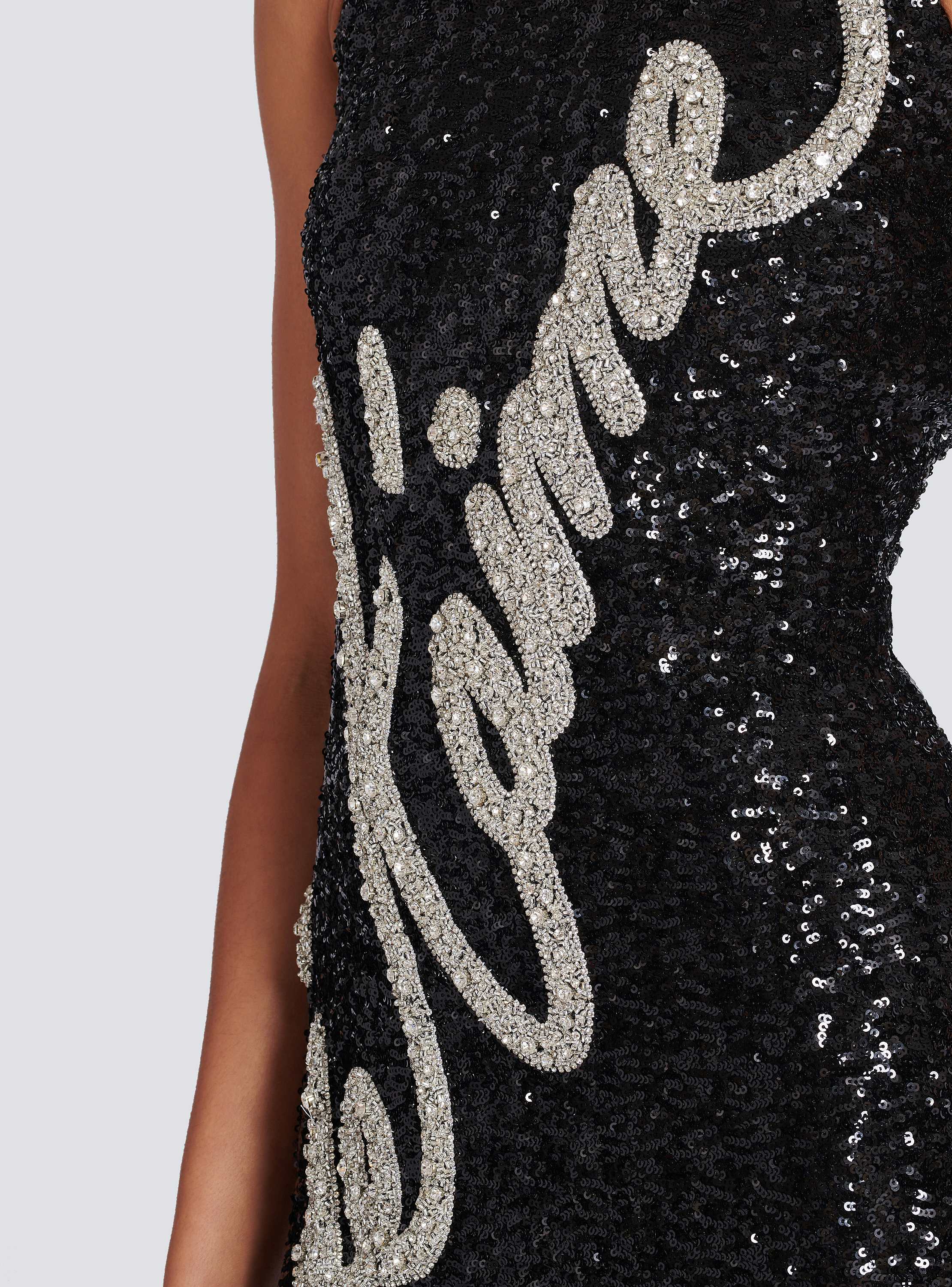Long "Love Letter" embroidered sequin dress