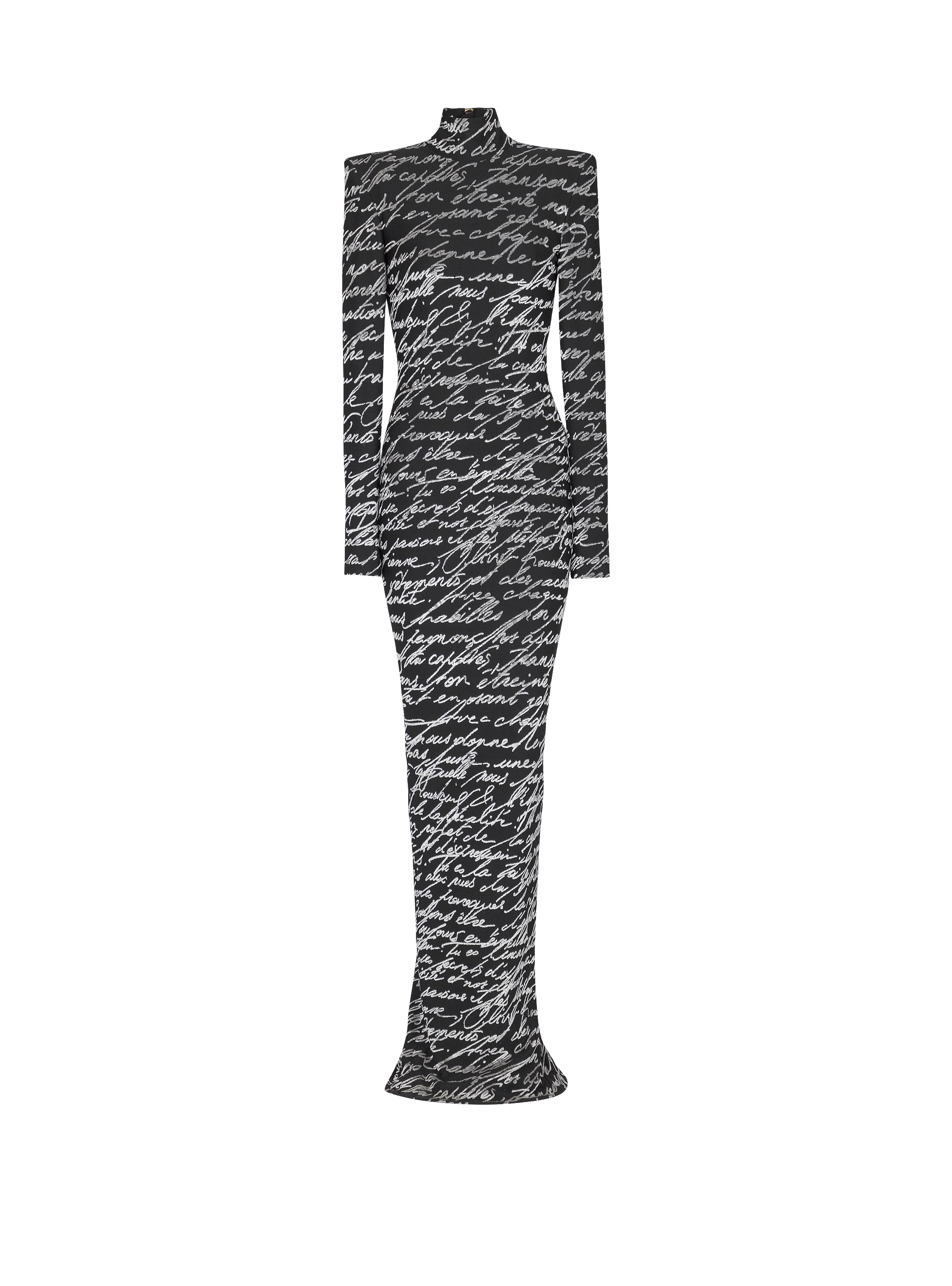 Long "Love Letter" jacquard knit dress