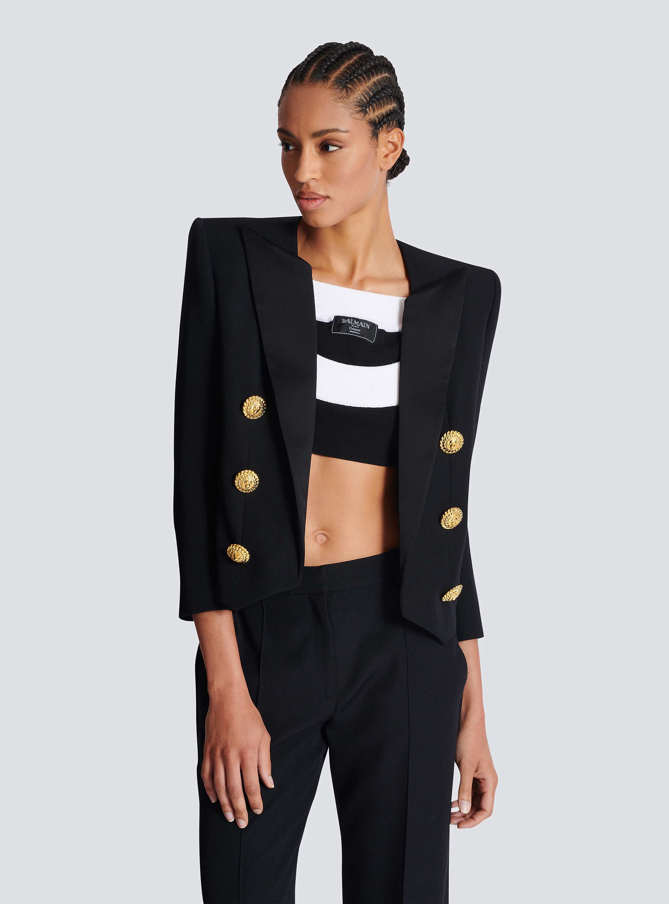 グランドプードル 6ボタン スペンサージャケット - Women | BALMAIN