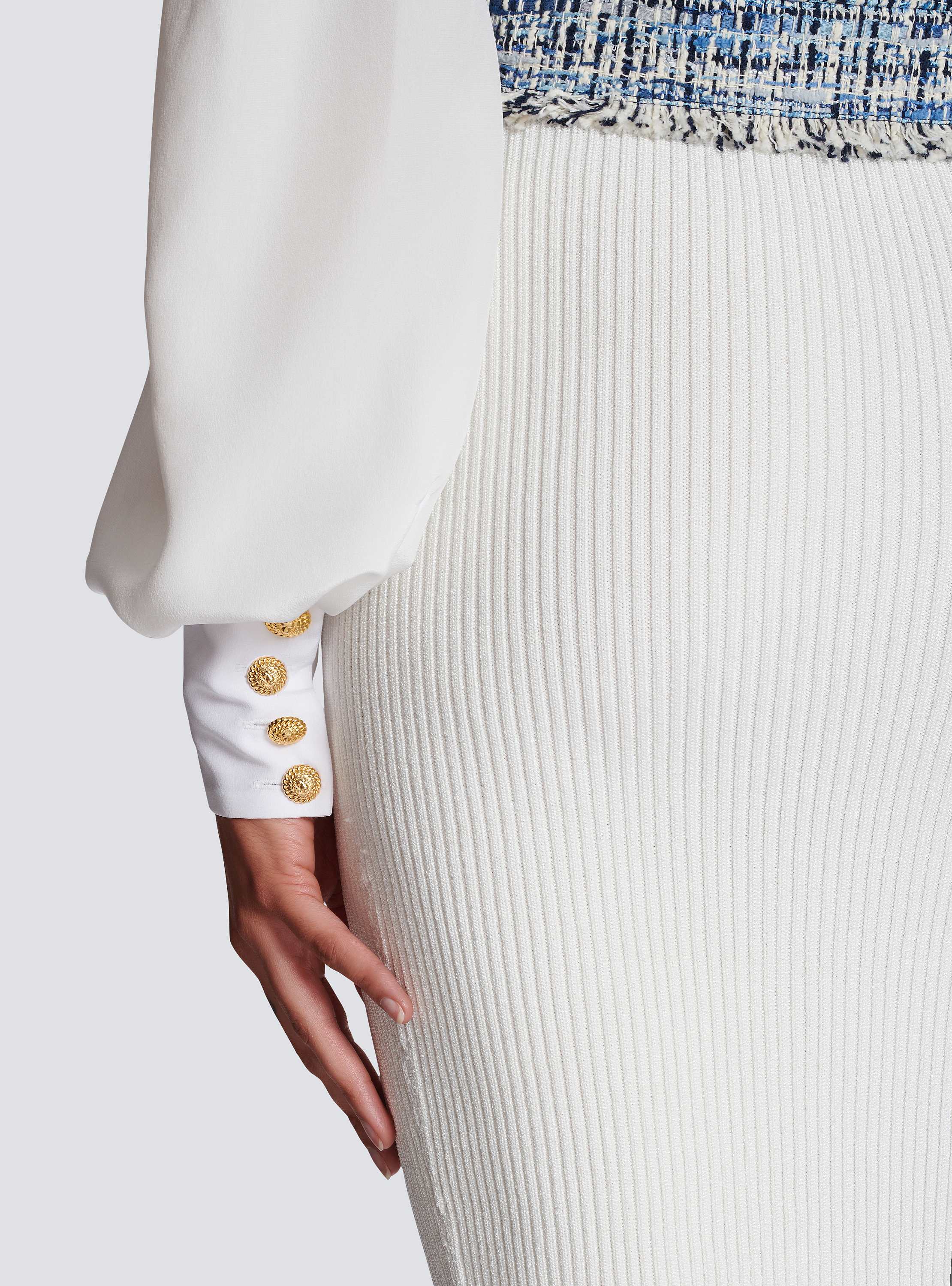 Tweed cropped jacket with pockets