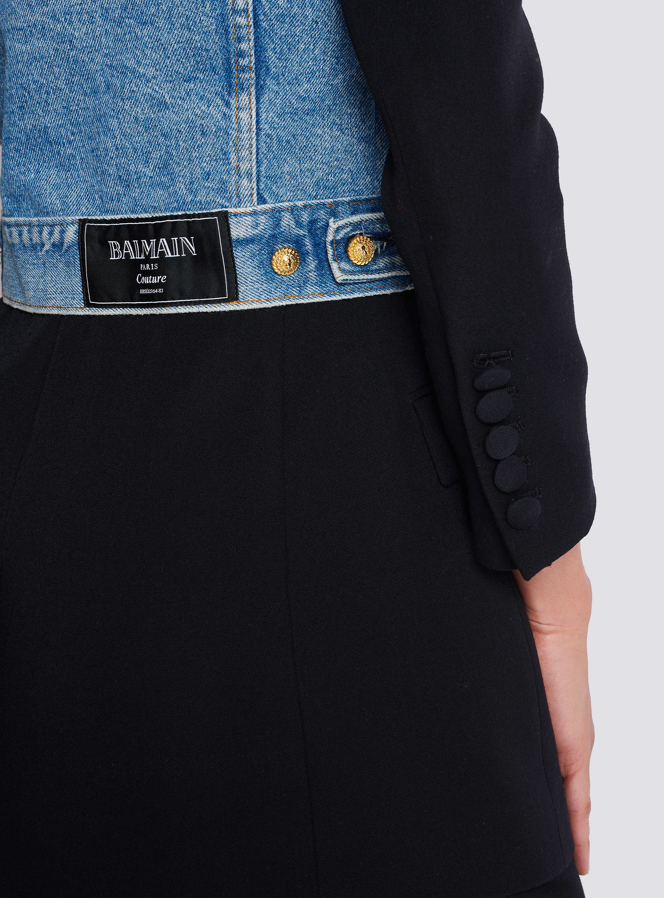 1-button bi-material jacket - Women | BALMAIN