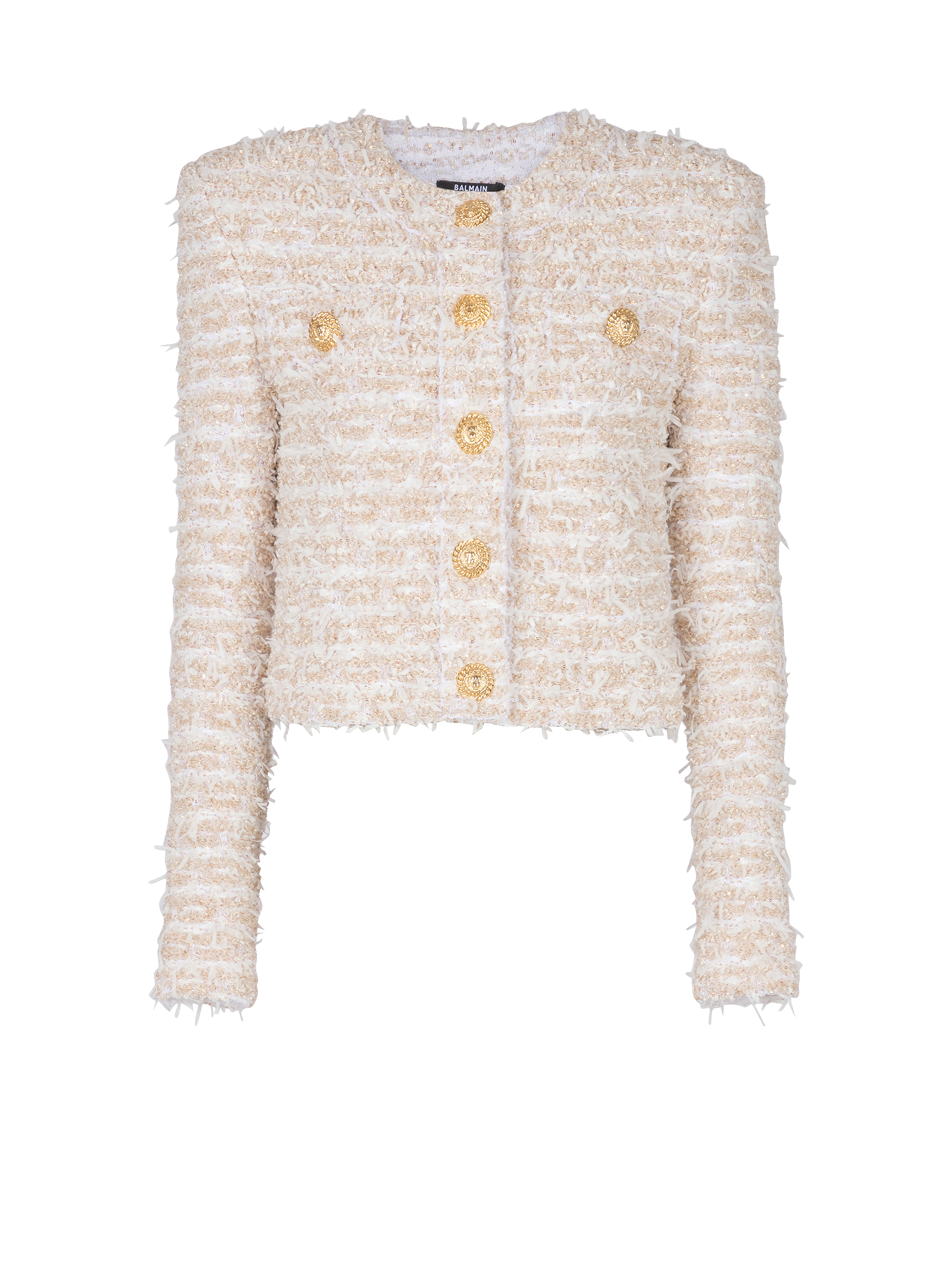 Cropped tweed jacket