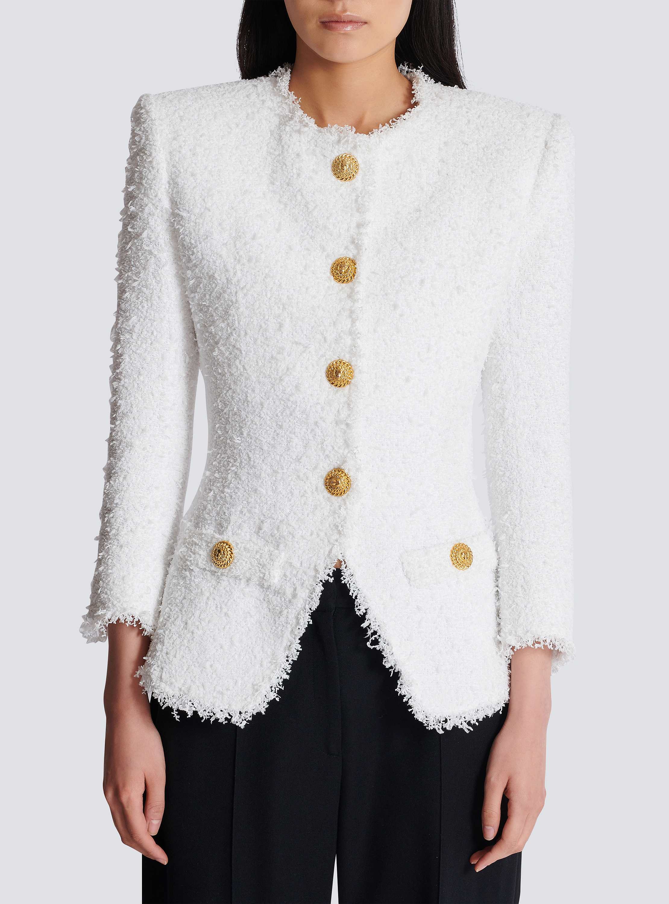 Fitted tweed jacket - Women | BALMAIN