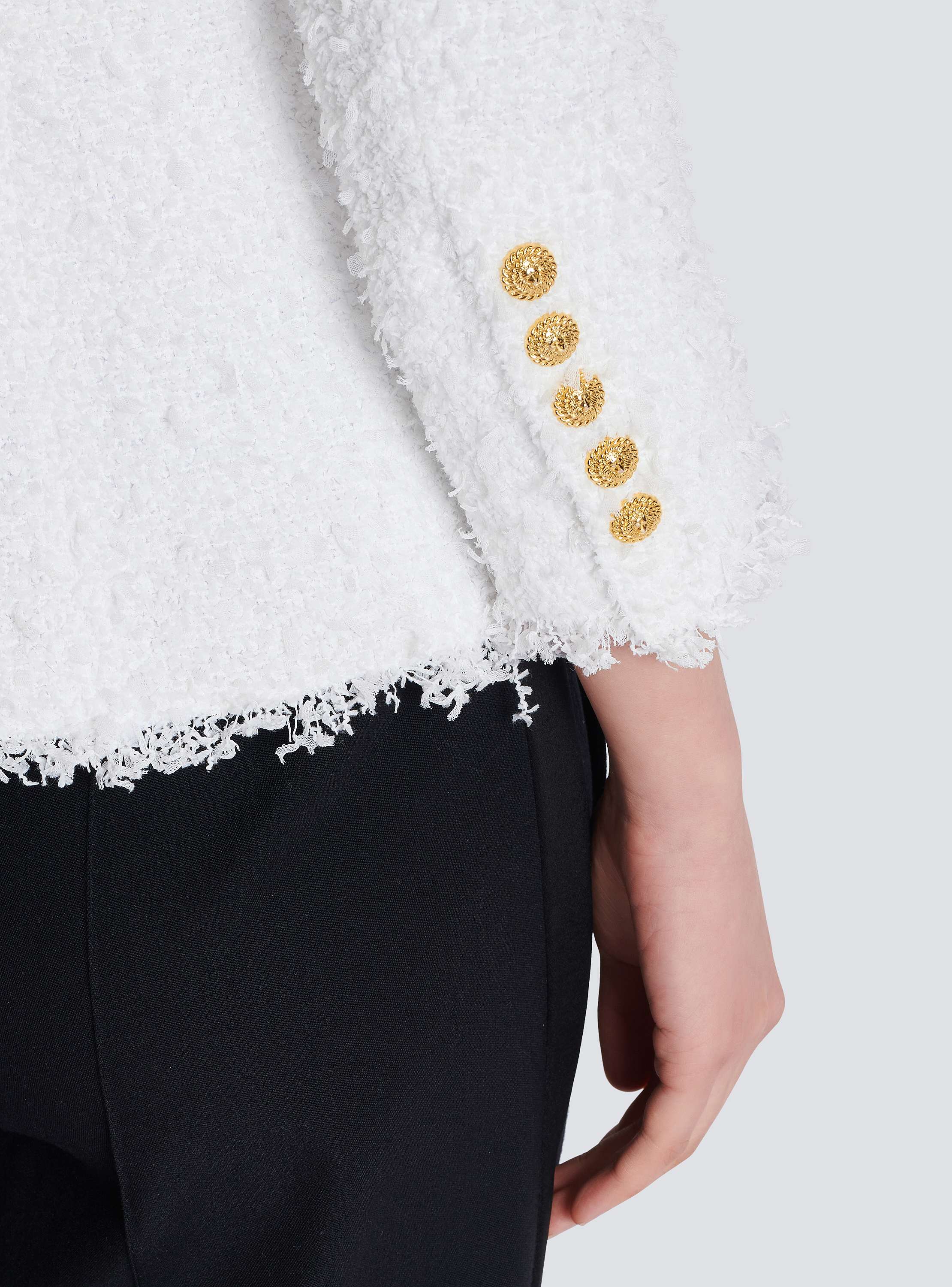 Fitted tweed jacket - Women | BALMAIN
