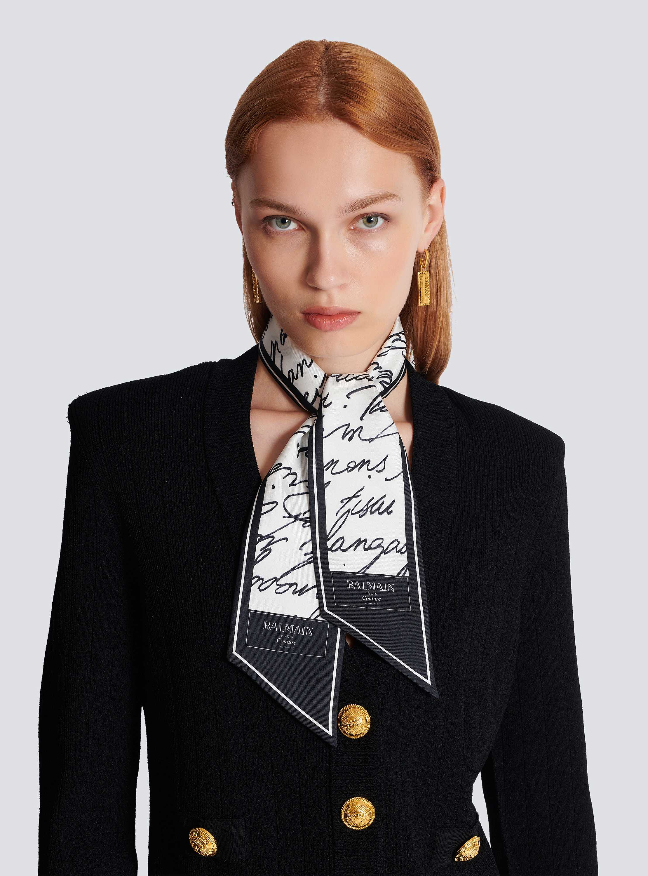 “ラブレター”プリント シルクバンダナ