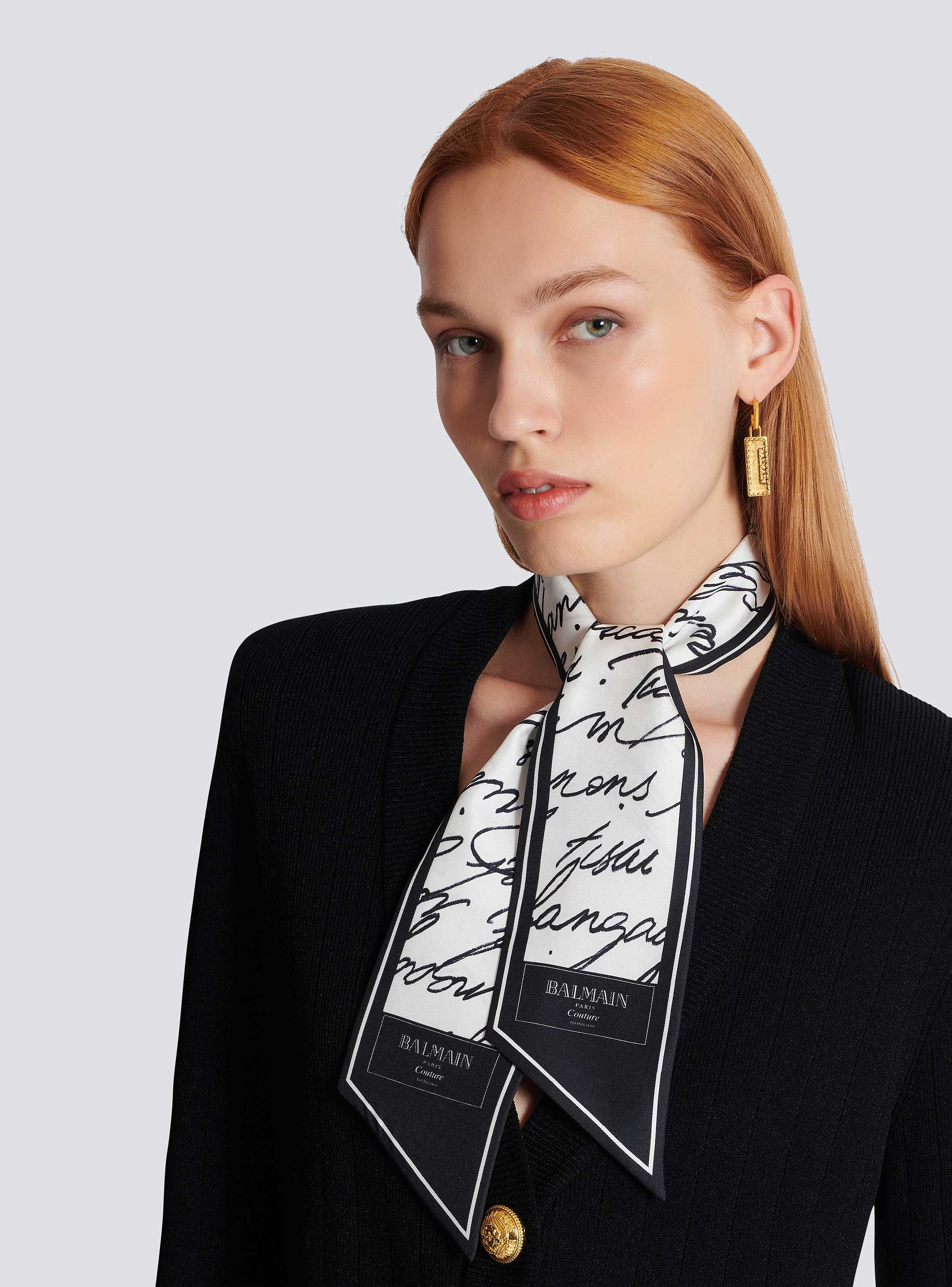 “ラブレター”プリント シルクバンダナ