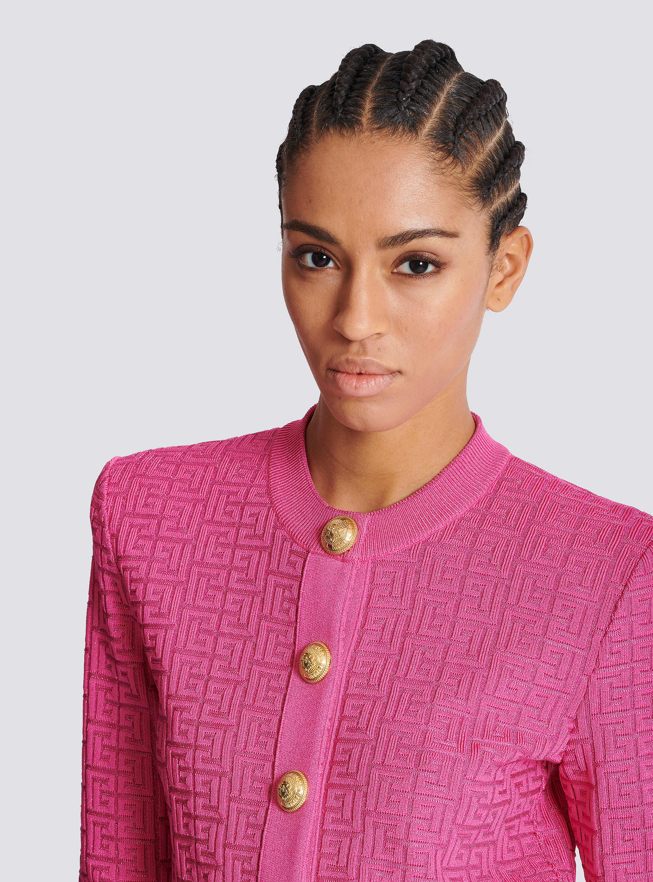 032c Pink Logo Cardigan 032c