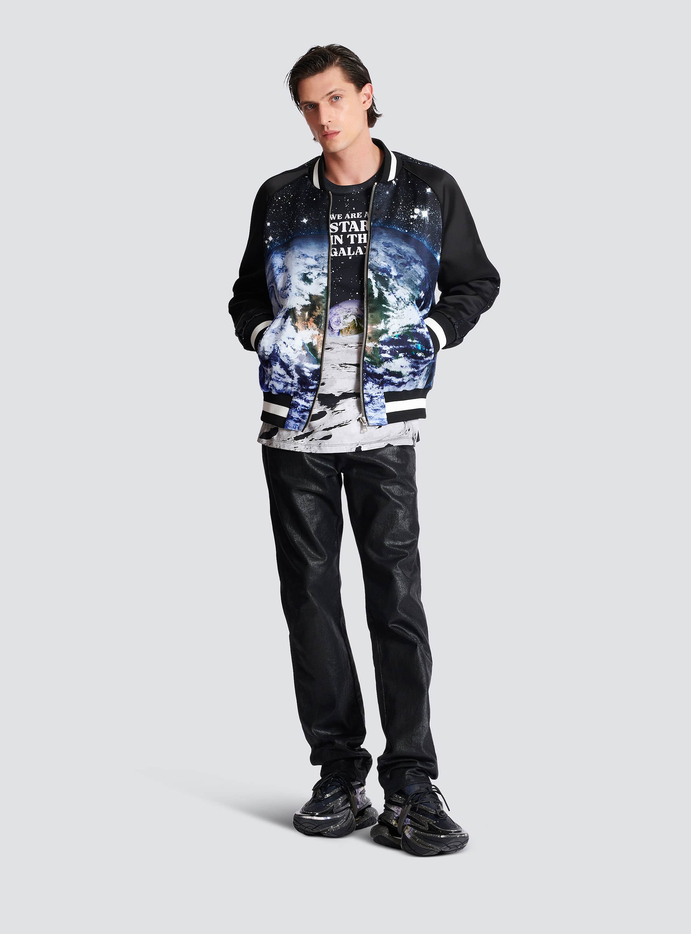 Earth & Stars print T-shirt - Men | BALMAIN