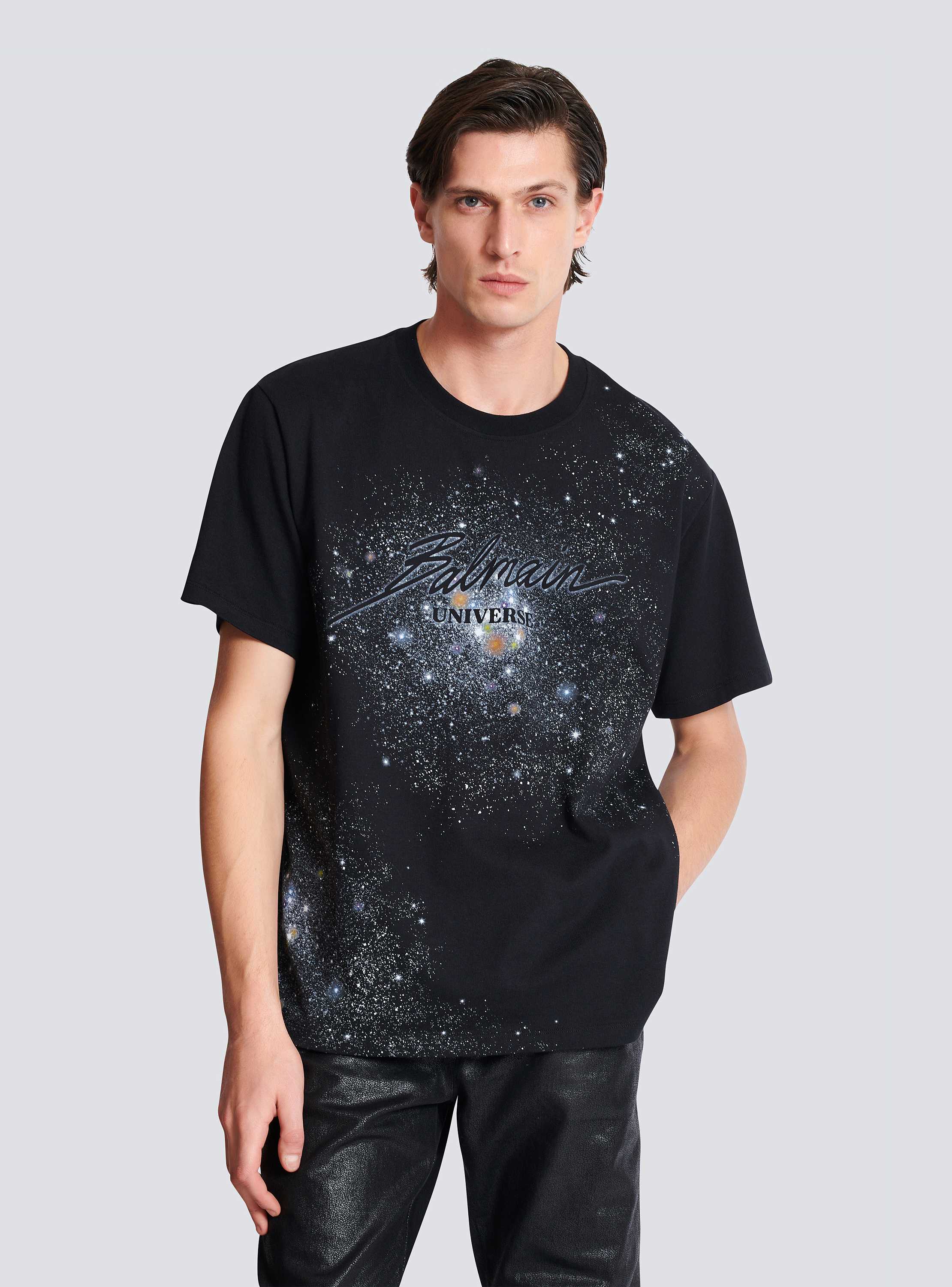 Tシャツ・カットソー BALMAIN Men T Shirts EH1EG010BB17 EAB Black Men's Balmain Designer T-Shirts | Saks Fifth Avenue