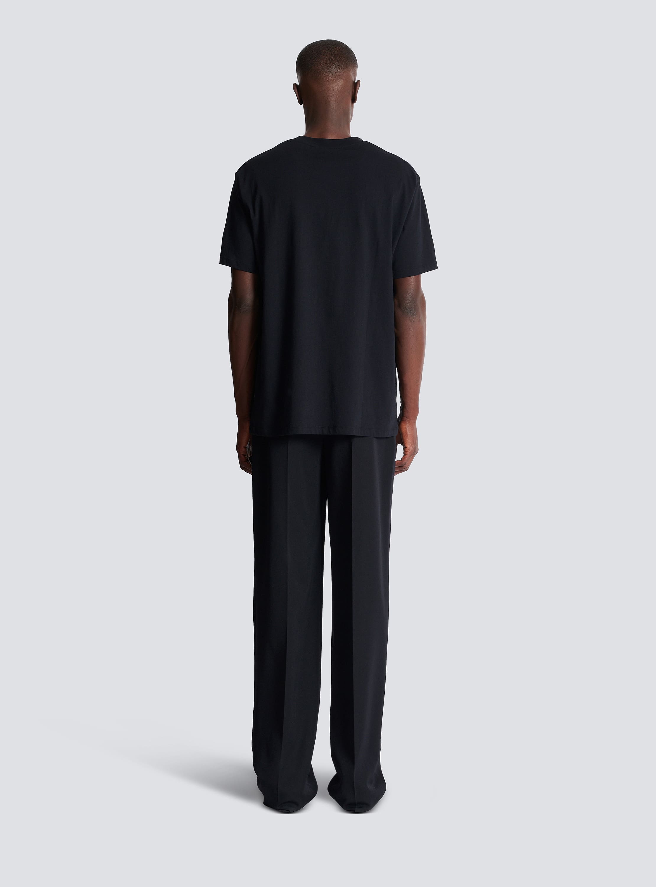 BALMAIN☆ユニバース ロゴ プラネットプリント T シャツ Balmain Parisロゴ＆プラネット プリントTシャツ - Men | BALMAIN