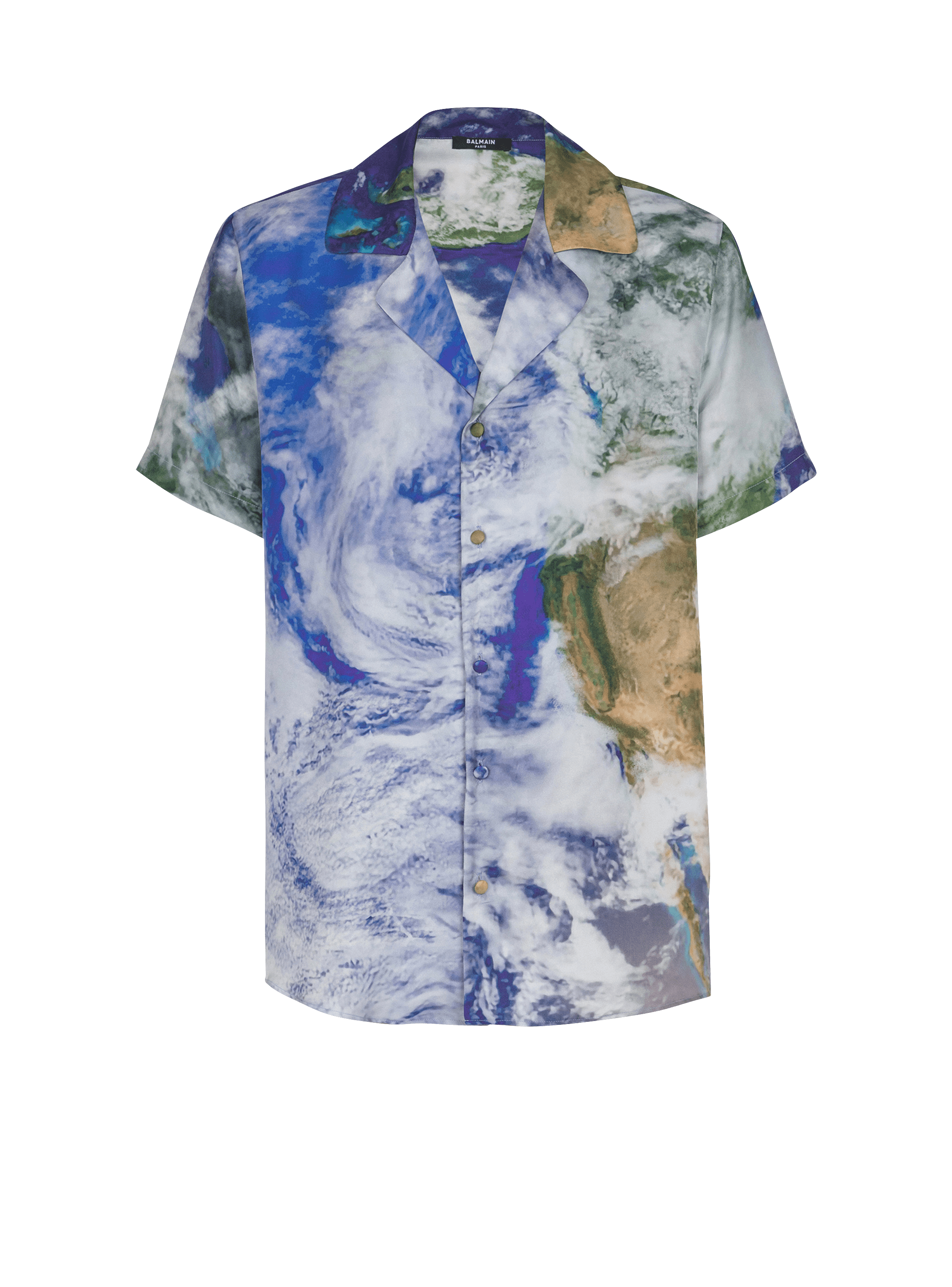 Pyjama shirt with Earth print