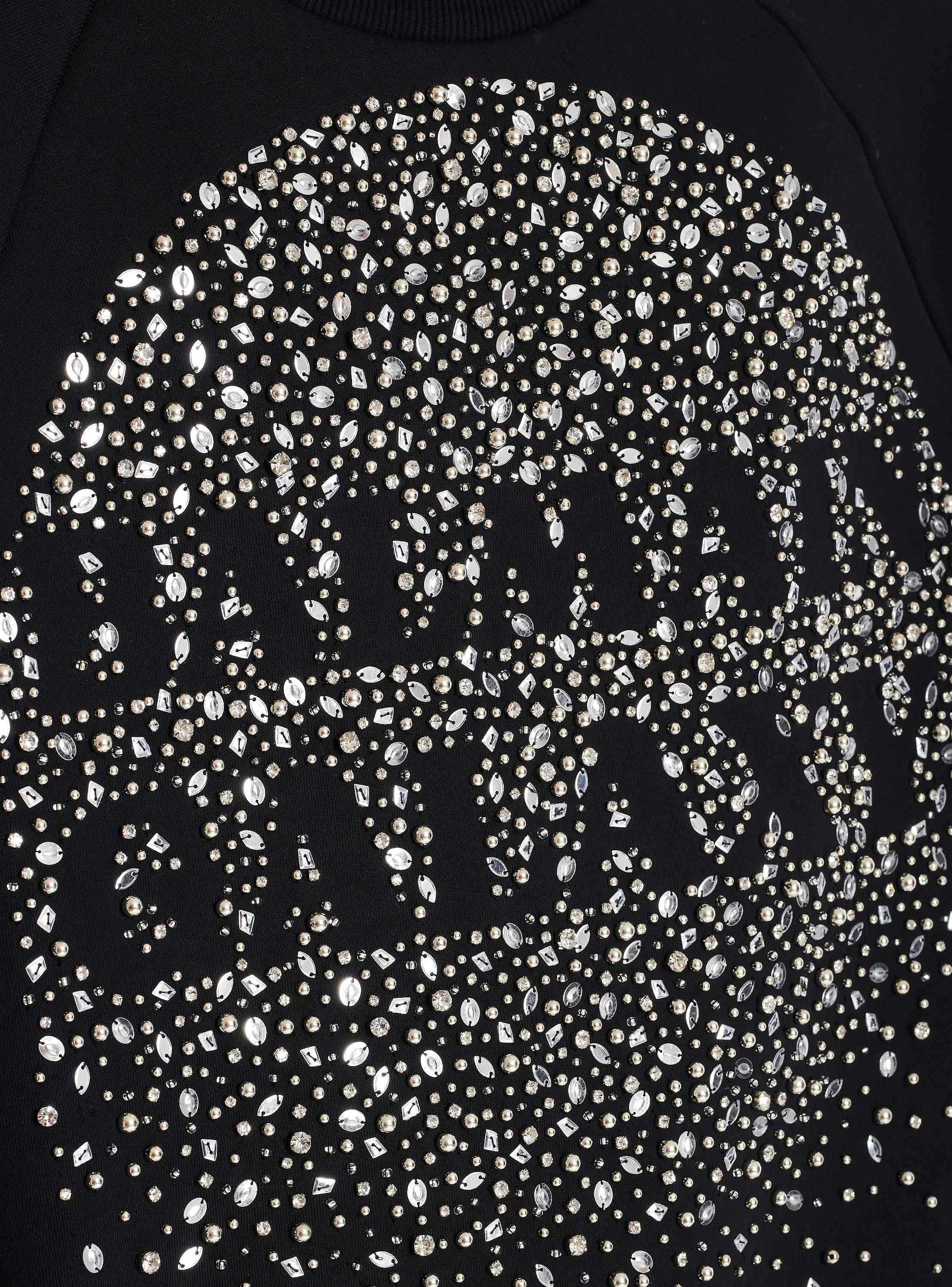 BALMAIN キャラクシ刺繍スウェットシャツ EH0JS146PC78 EAW Balmain Galaxy embroidered sweatshirt - Men | BALMAIN