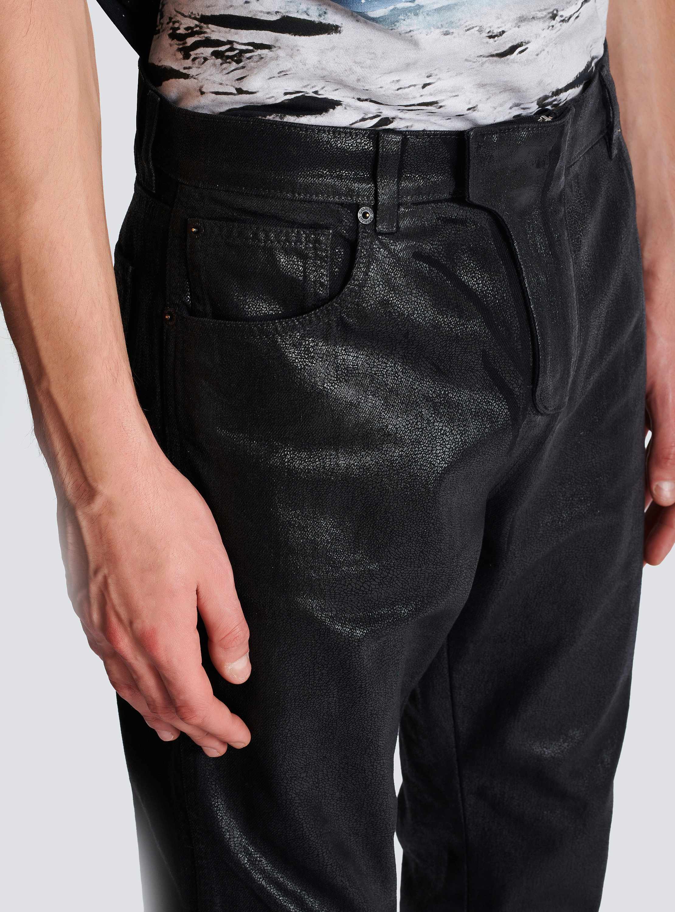 コーティングデニム レギュラージーンズ - Men | BALMAIN コーティングデニム レギュラージーンズ - Men | BALMAIN