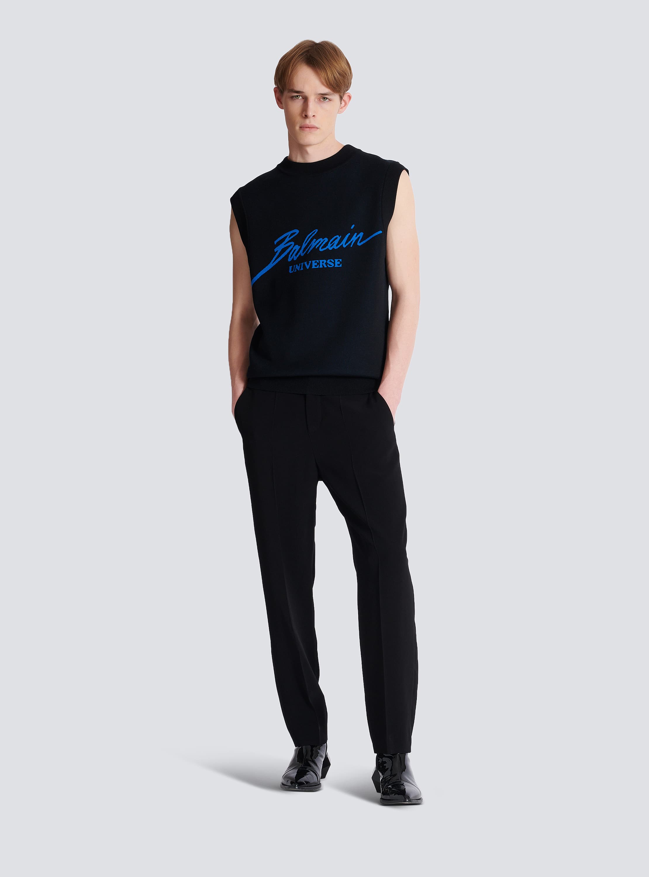 Crepe straight-leg trousers black - Men | BALMAIN