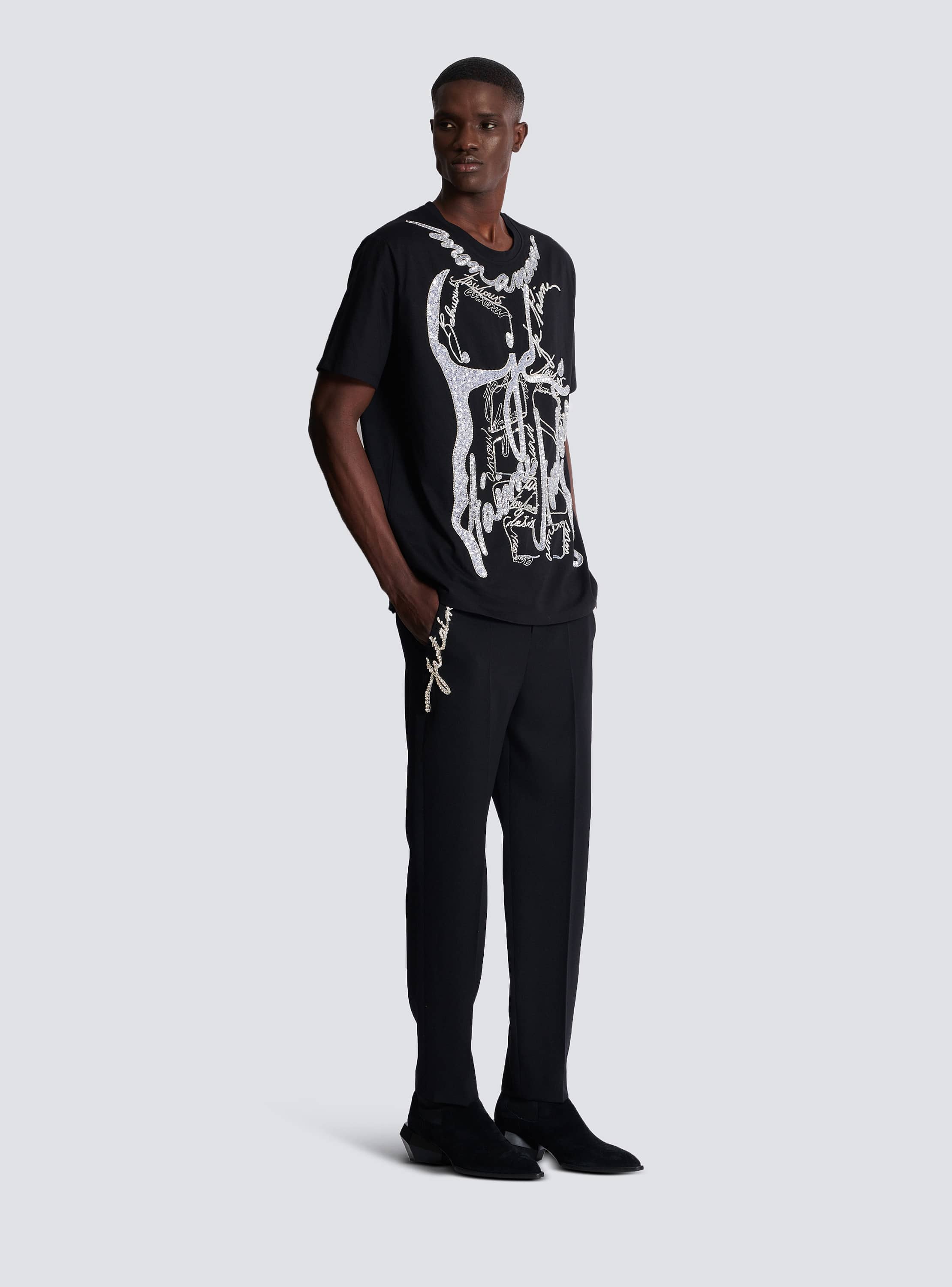 T-shirt with torso and "Love Letter" embroidery