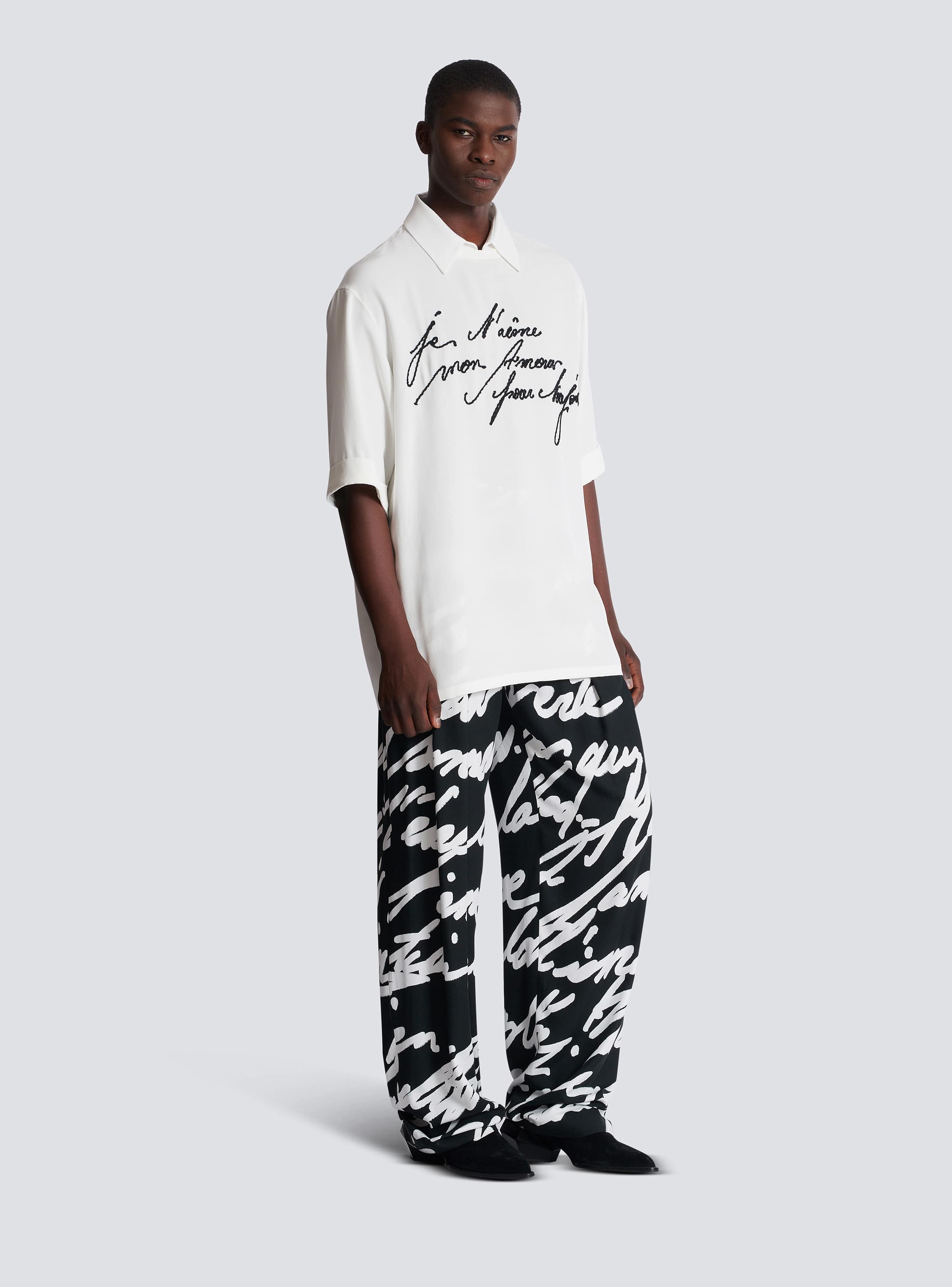Collared T-shirt with 
