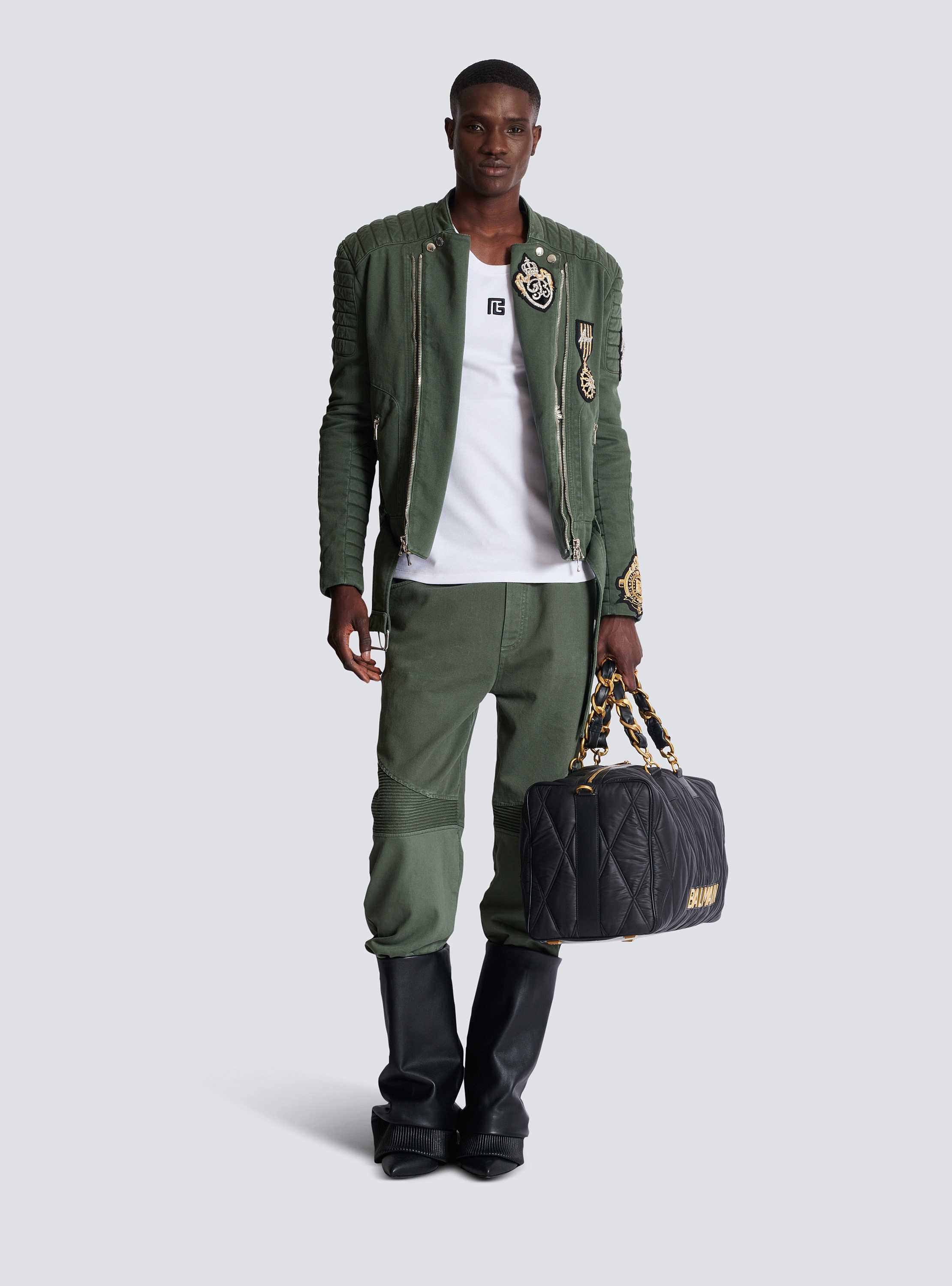 PB embroidered tank top white - Men | BALMAIN