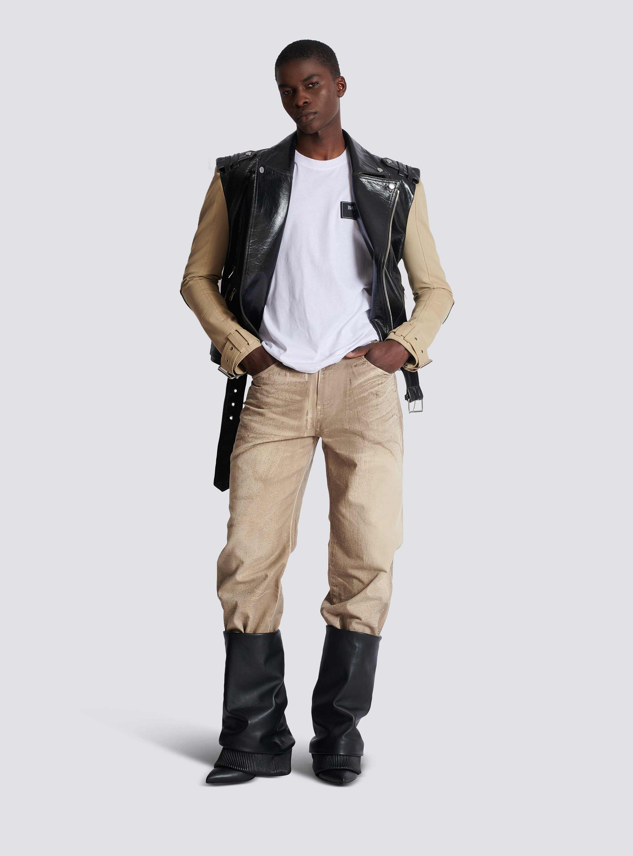 T-shirt with Balmain Couture label - Men | BALMAIN