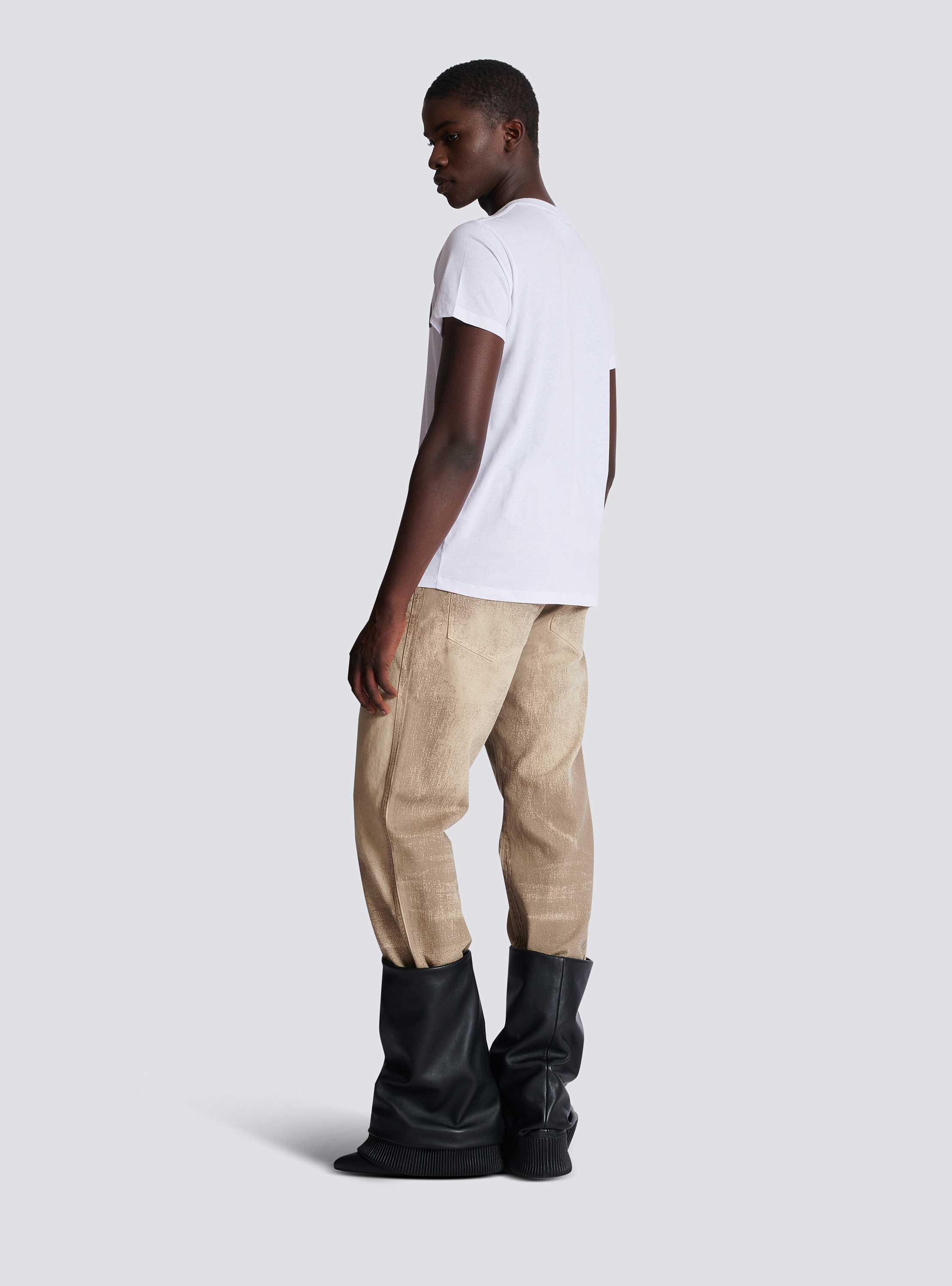 【関税＆送料込み】Balmain T-Shirts And Polos 三越伊勢丹 | BALMAIN/バルマン_men通販 | BALMAIN LETTER FLOCK