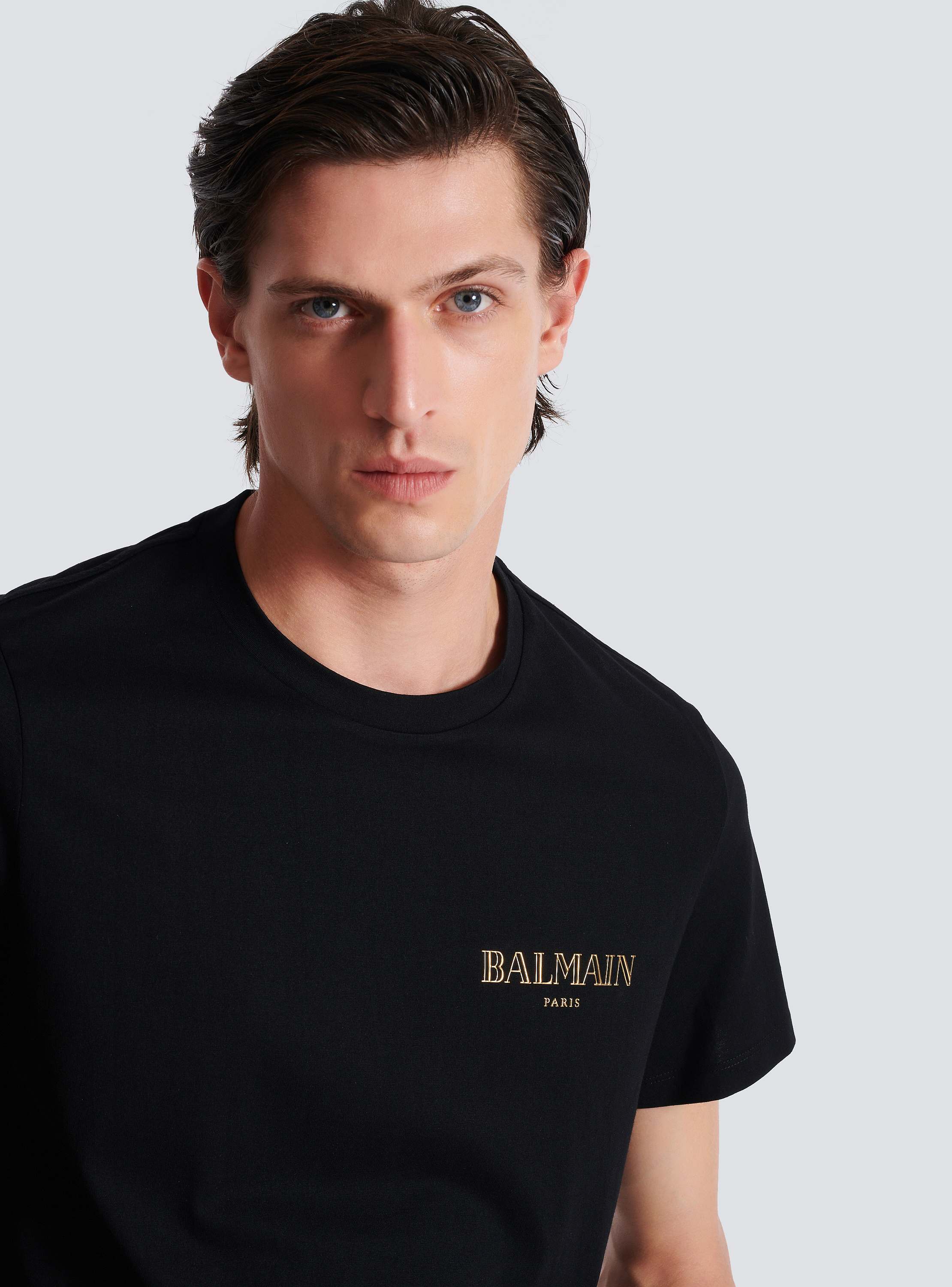 【希少！！】 - black logo Balmain gel vintage with T-shirt Men BALMAIN | Tops