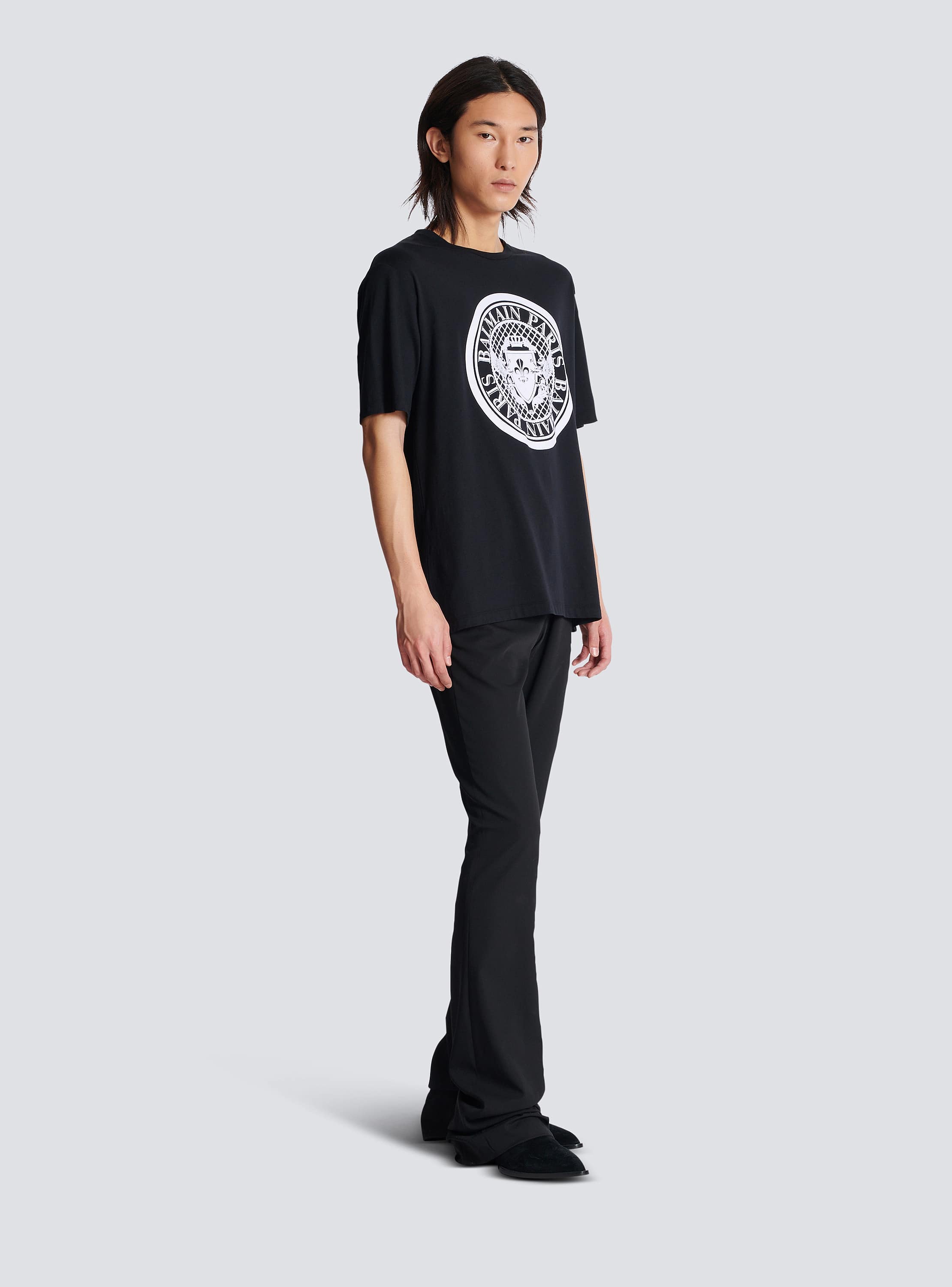 Coin flock t-shirt, regular fit