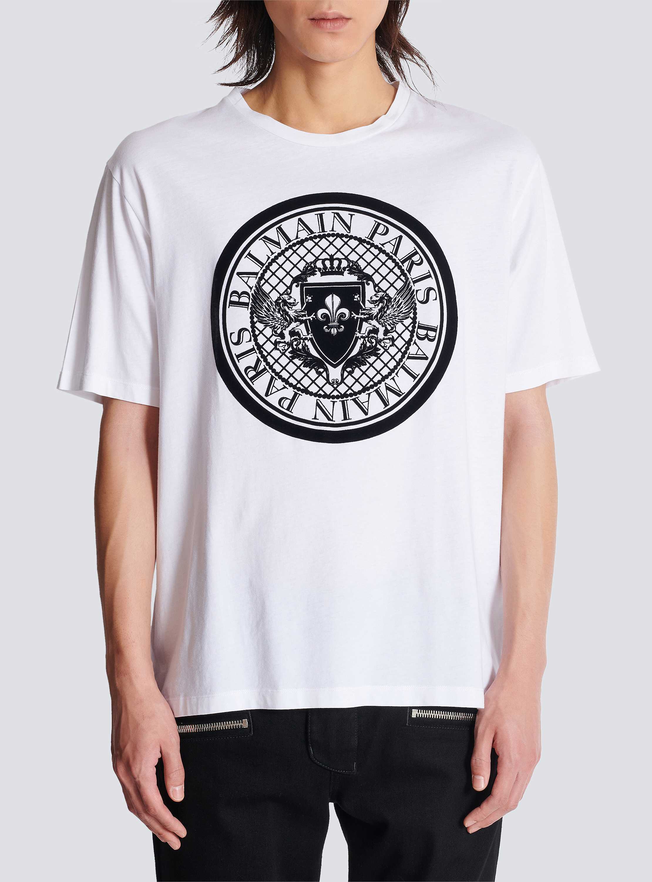 Coin flock t-shirt, regular fit