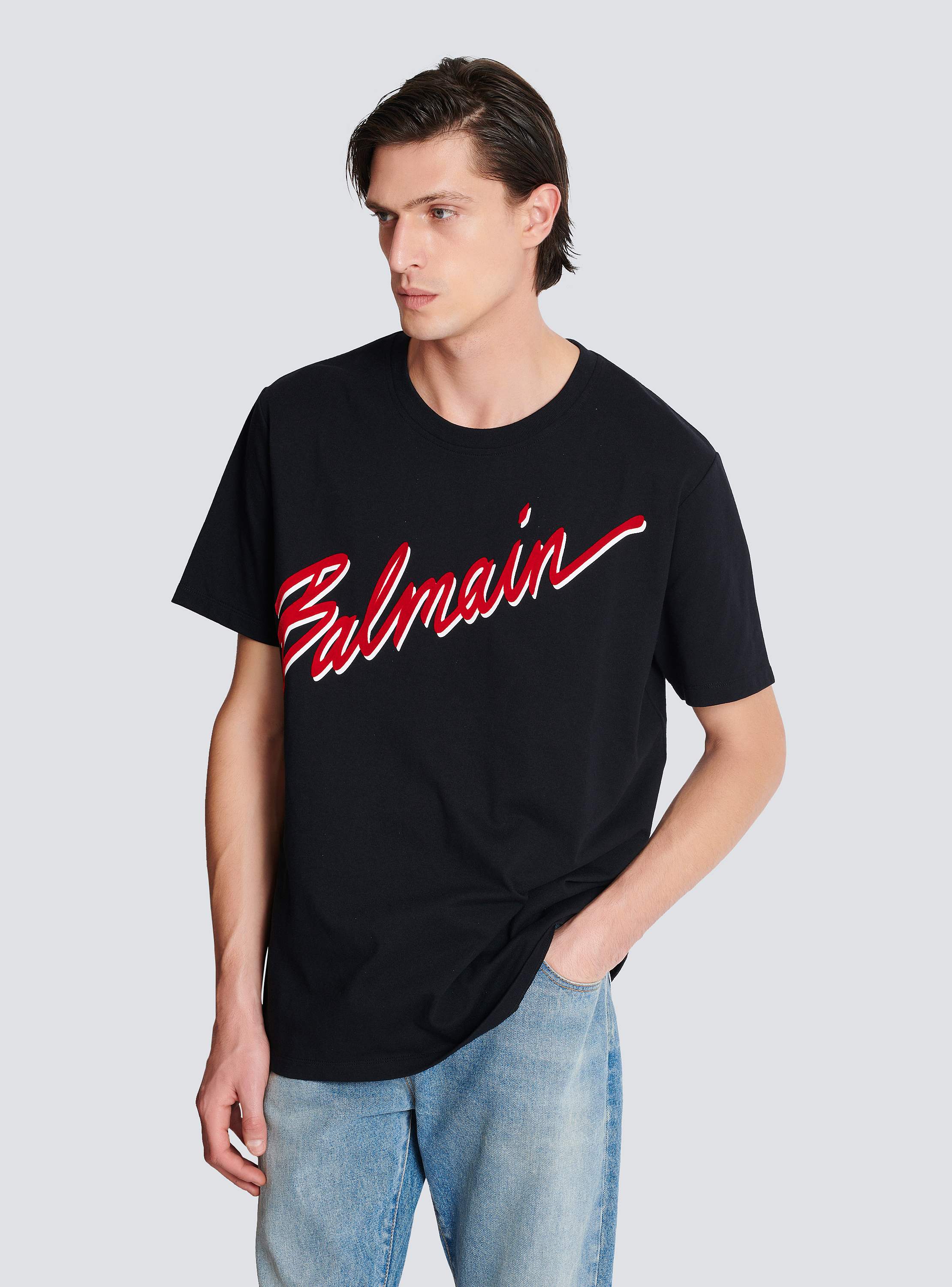 Tシャツ・カットソー BALMAIN SS25 \"LOVE LETTER\" T-SHIRT (EH1EK036GE33 GAB) 27562394_57393753_600.jpg