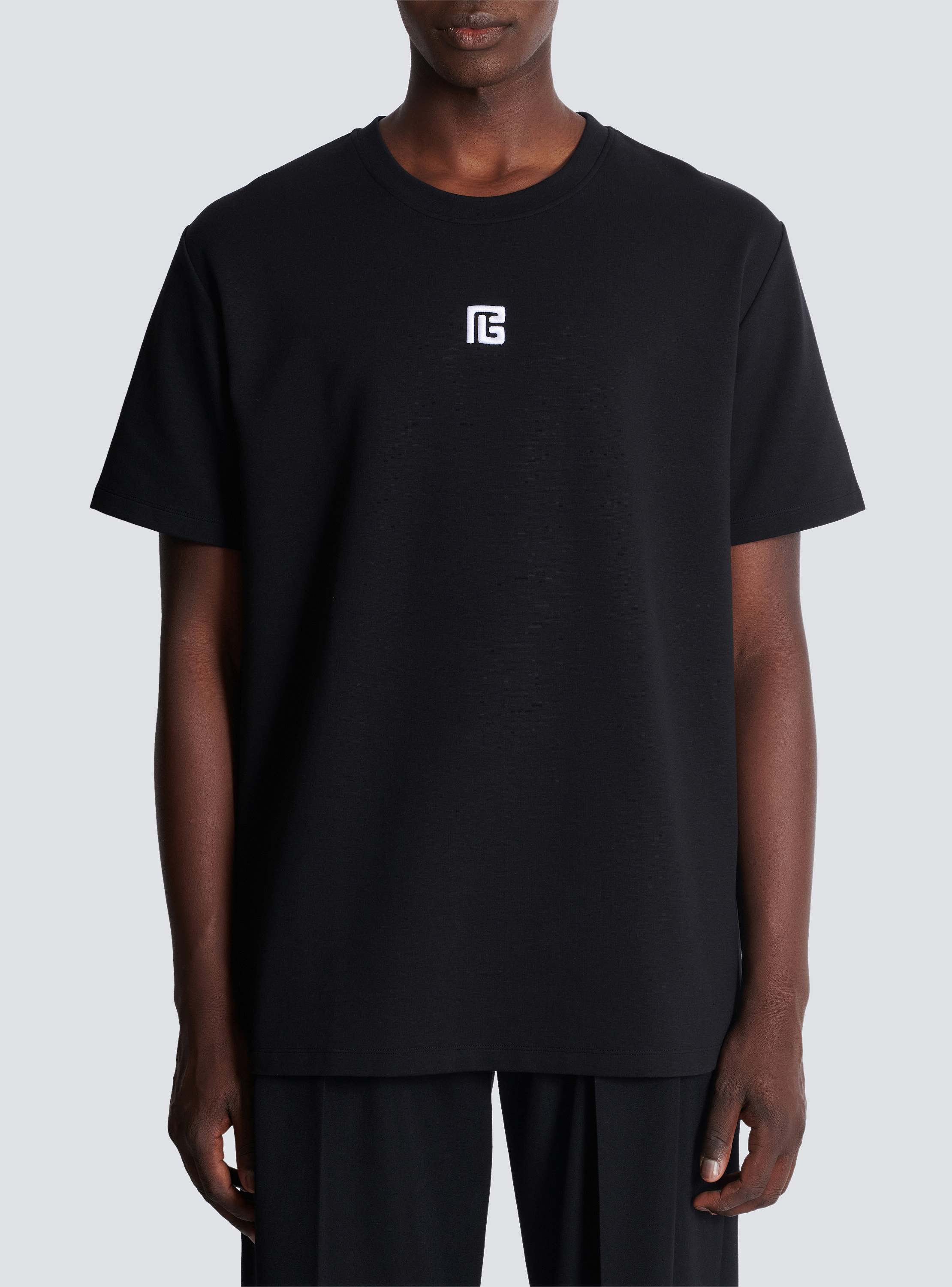 PB embroidered T-shirt - Men | BALMAIN