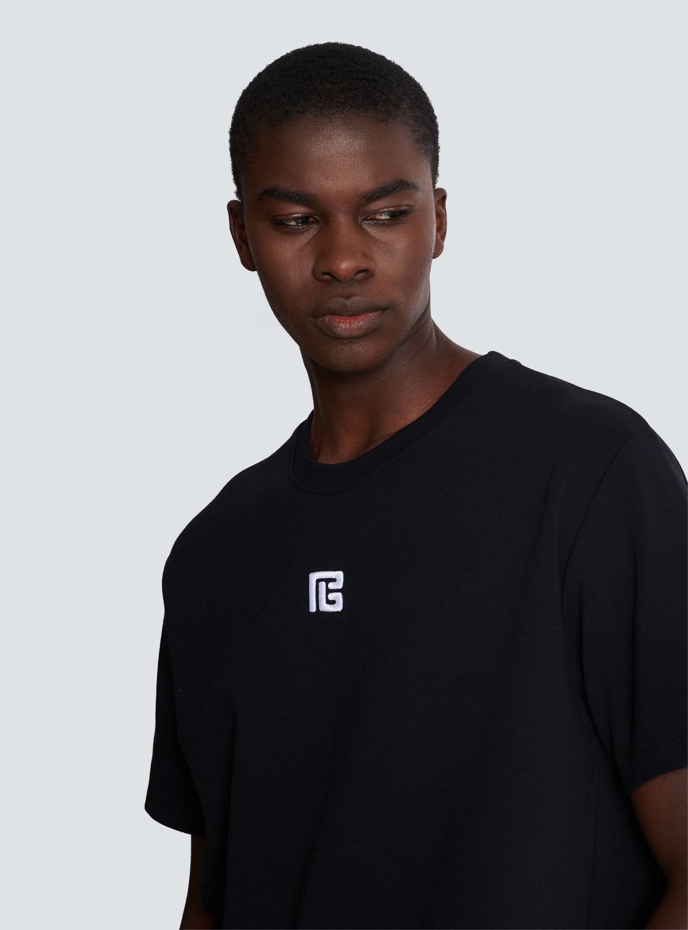 PB embroidered T-shirt - Men | BALMAIN