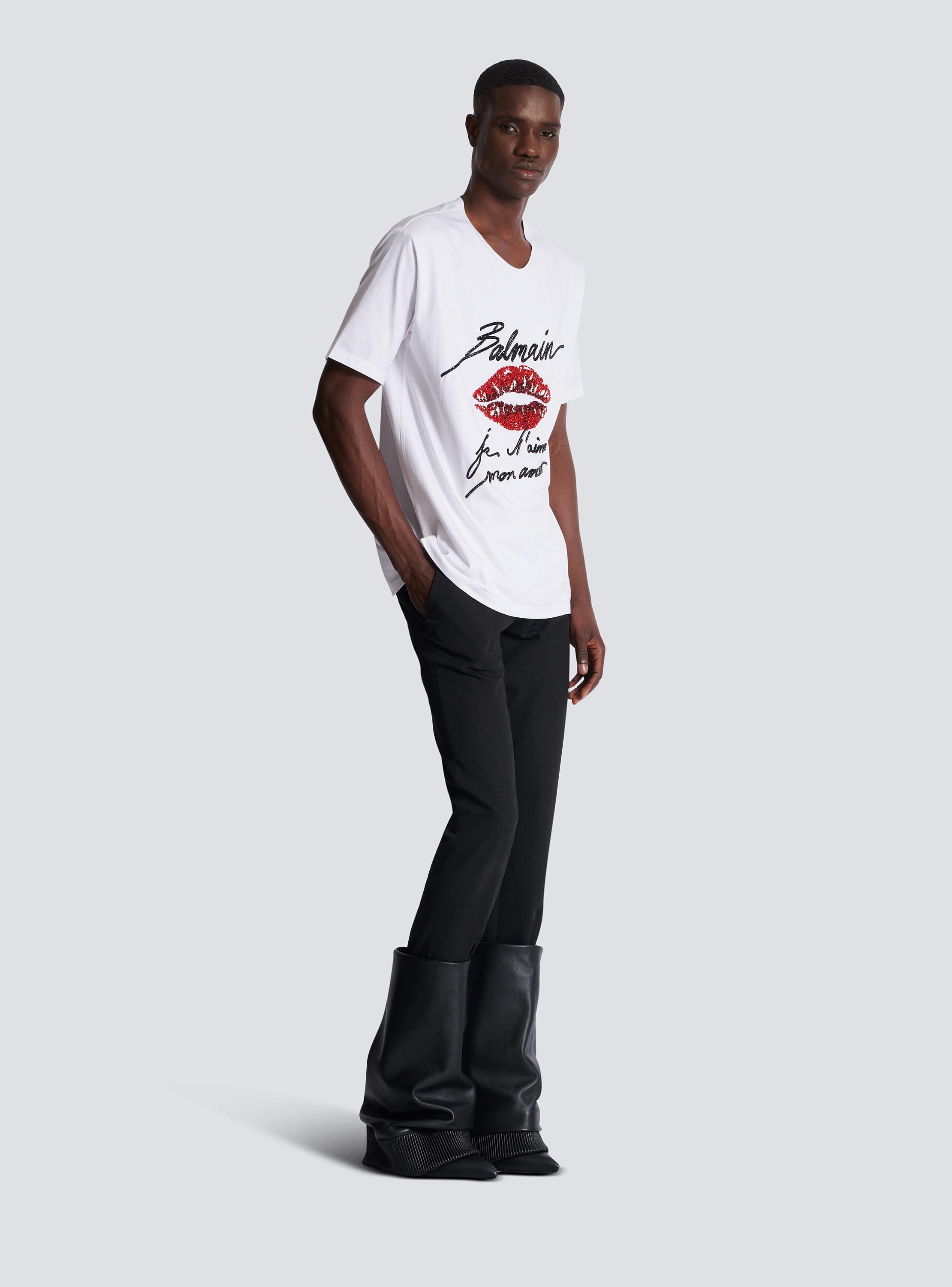 Tシャツ・カットソー Balmain Je T Aime Mon Amour T-Shirt Short-sleeved T-shirt with 