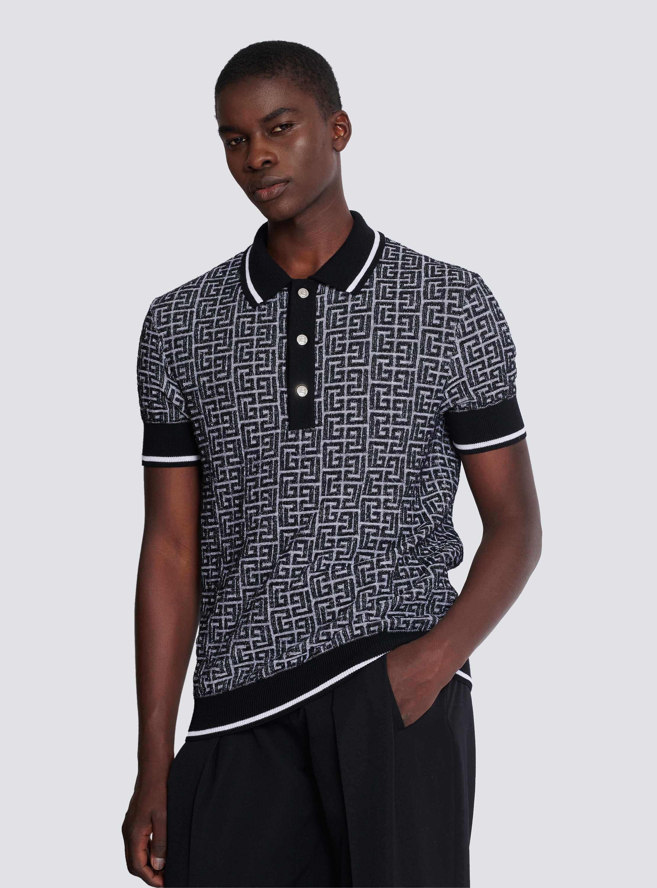 売り切れ必至！ shirt polo knit Labyrinth PB - BALMAIN | Men トップス
