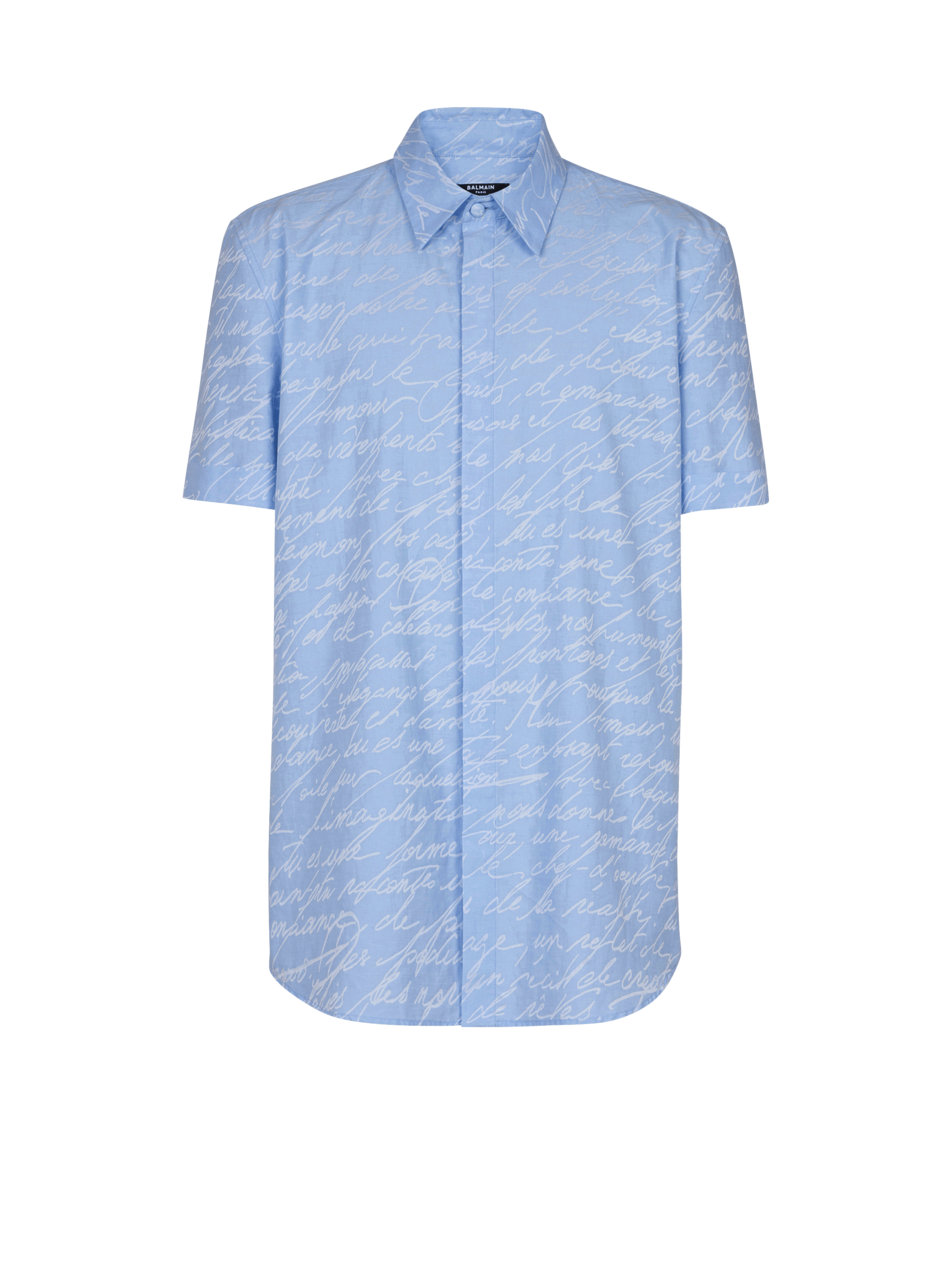 Chemise en jacquard à motif « Lettre d'amour »