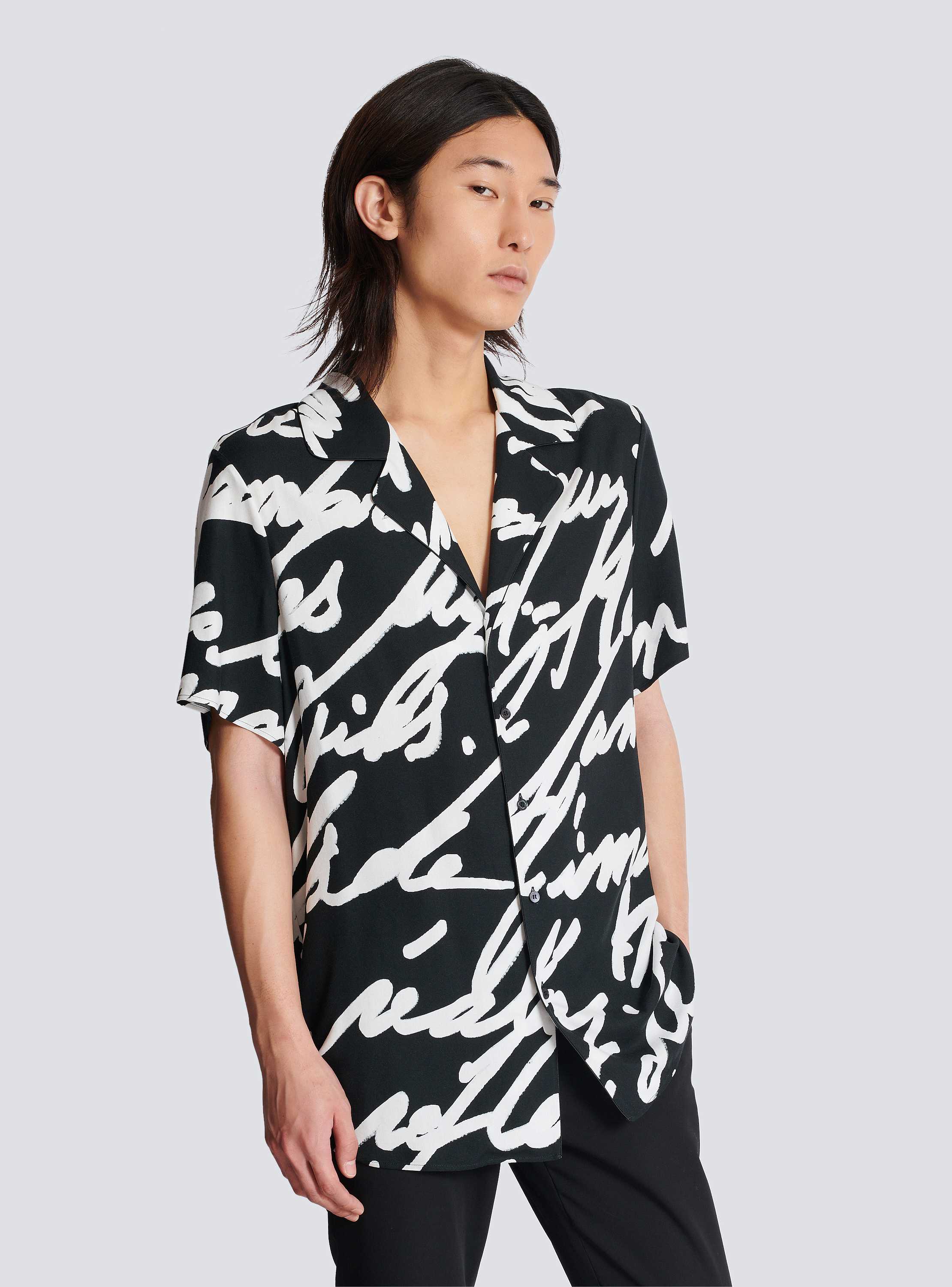 Twill pyjama shirt with 