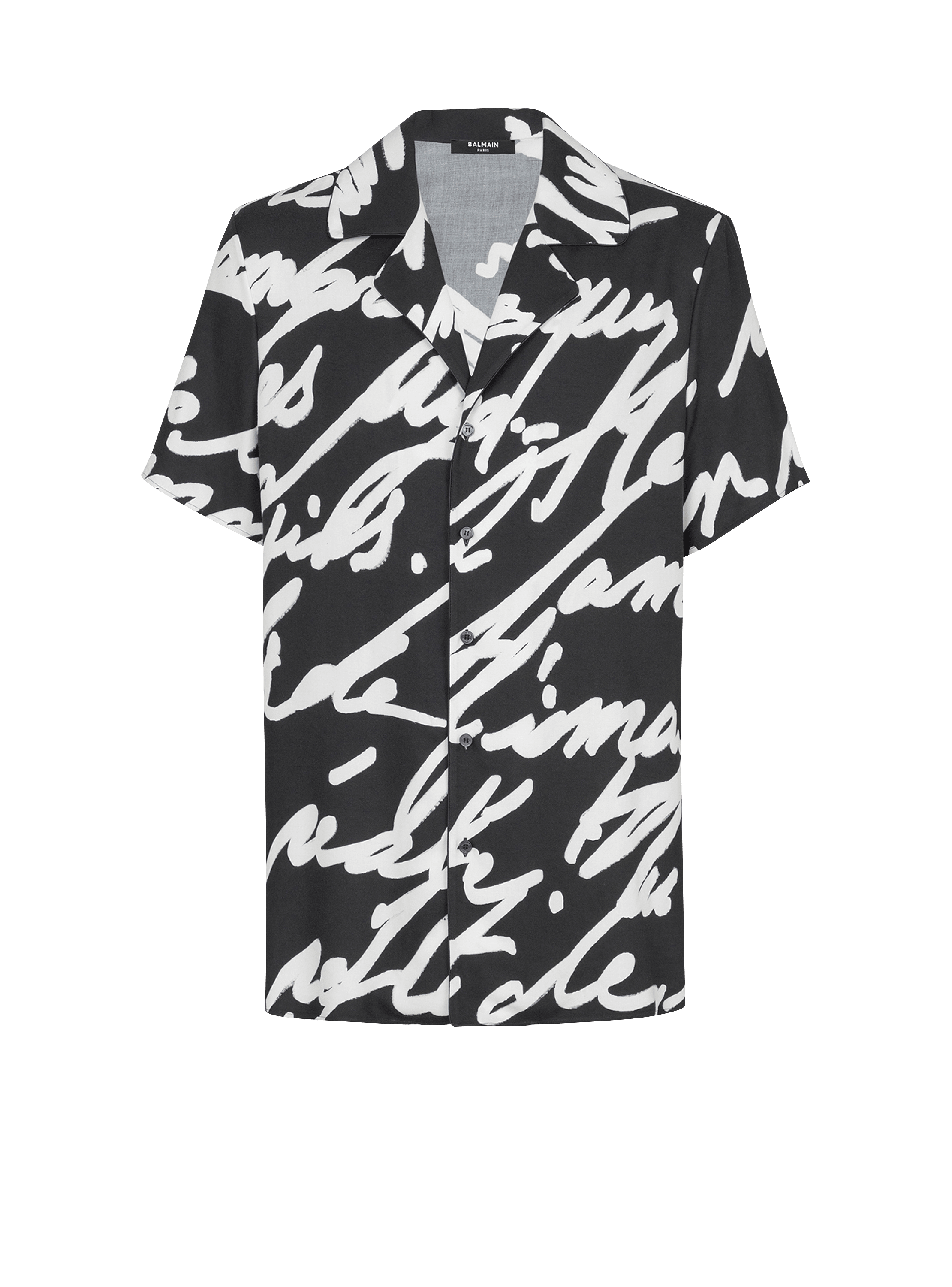 Twill pyjama shirt with "Love Letter" print