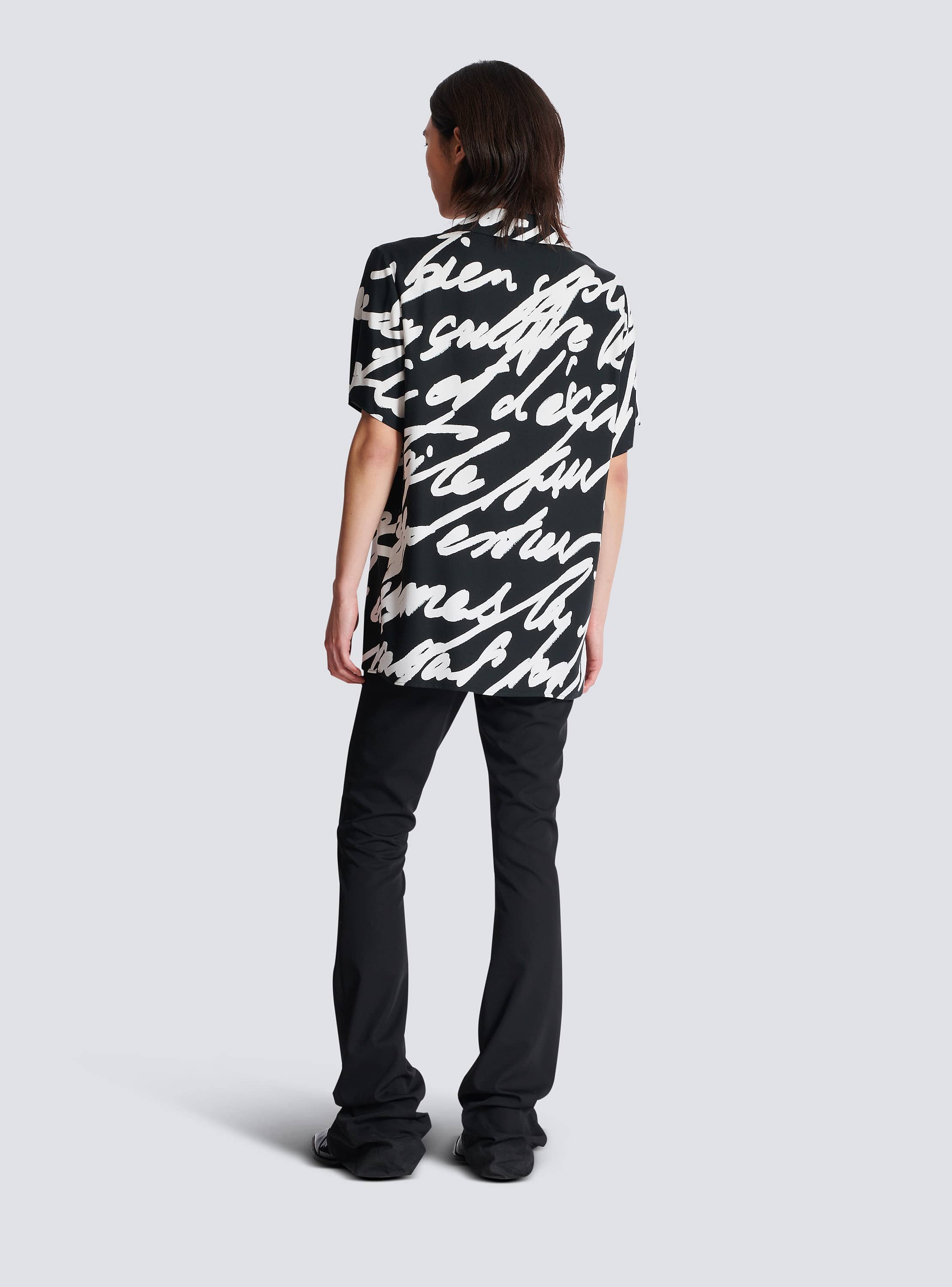Twill pyjama shirt with 