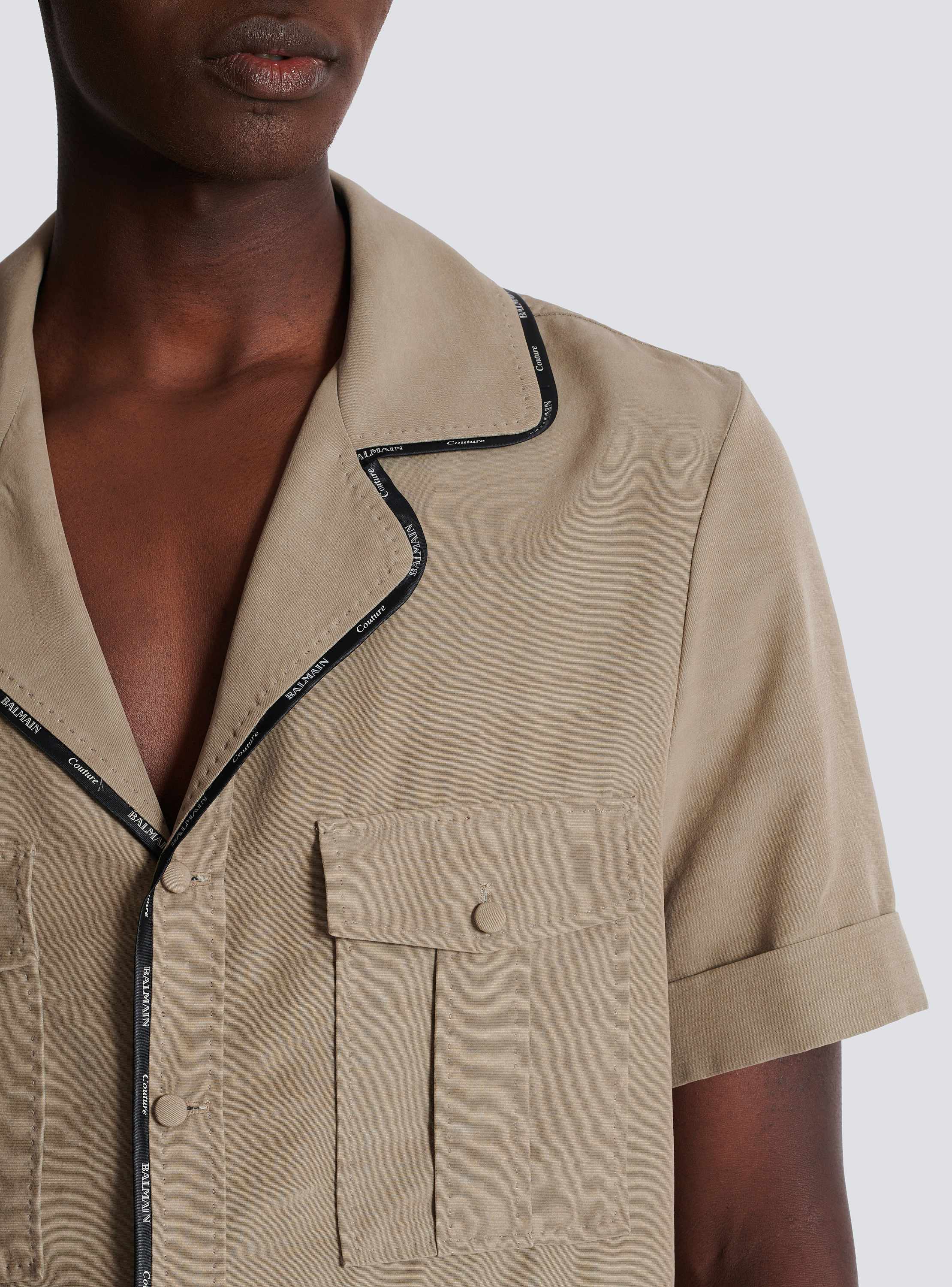 Cupro pyjama shirt with pockets