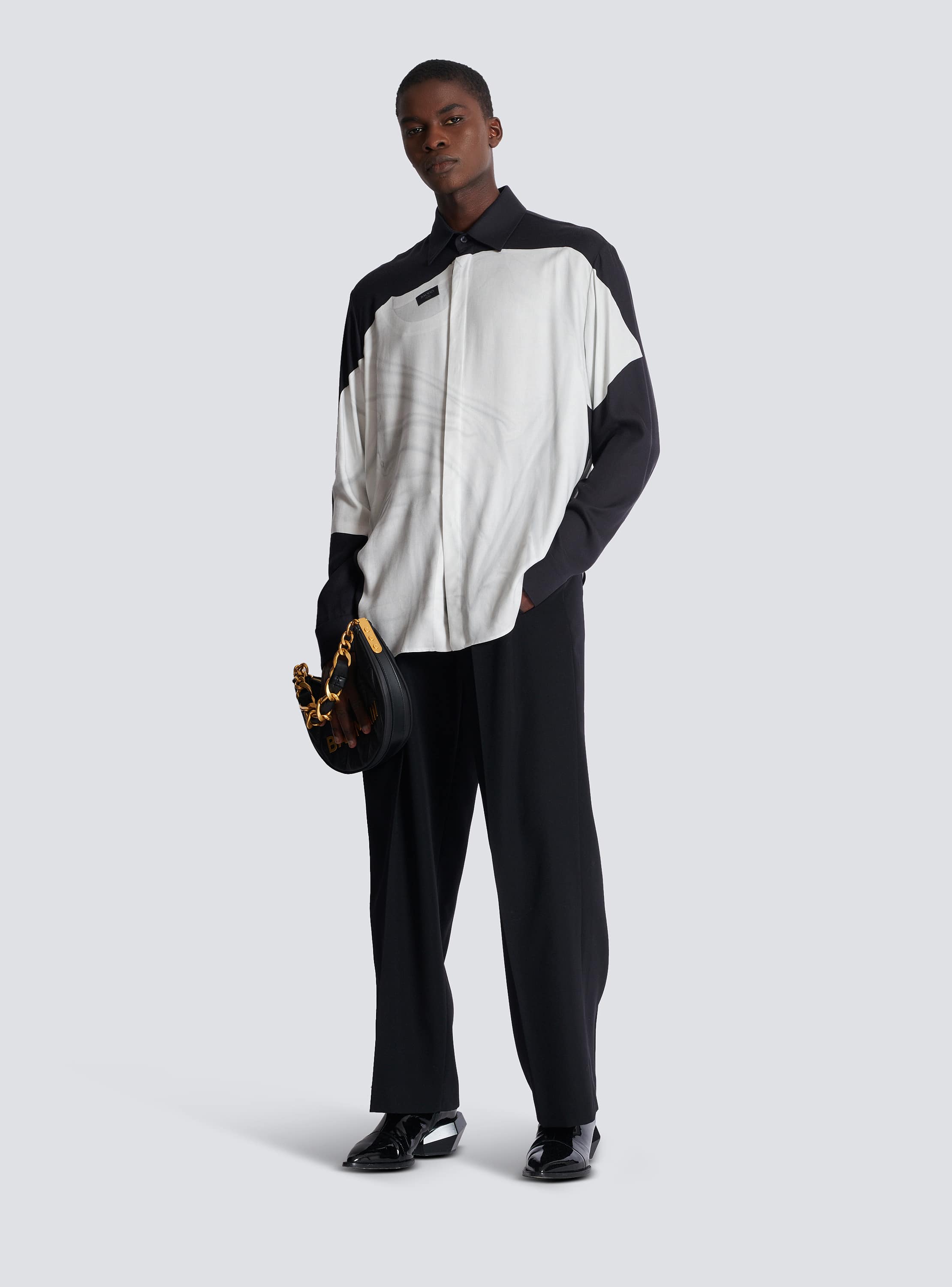 Shirt with T-shirt print