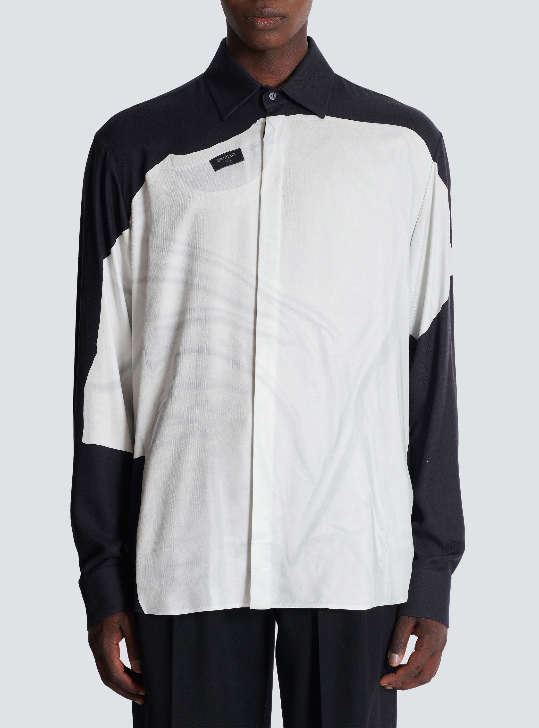 Shirt with T-shirt print