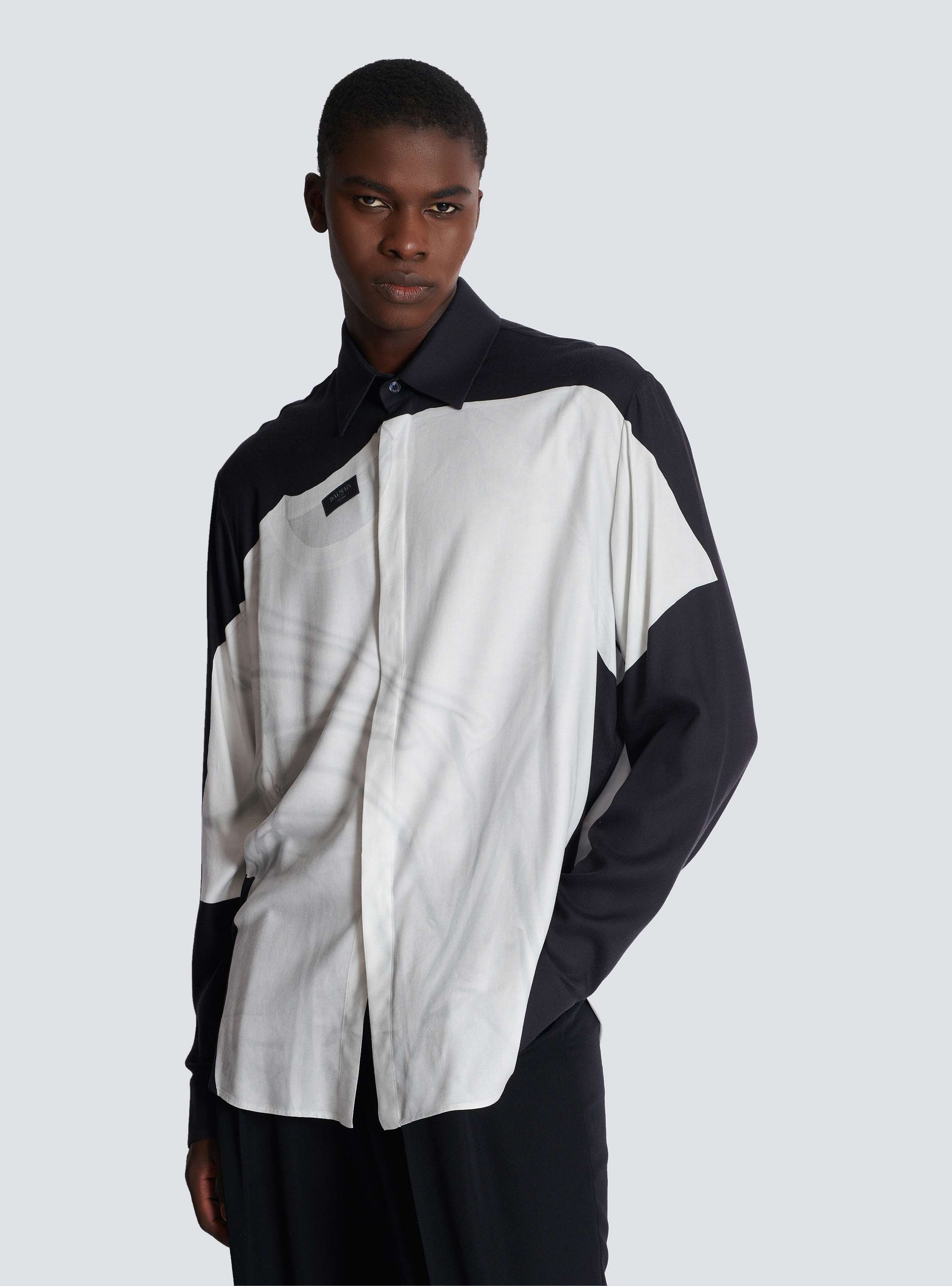 トロンプルイユ Tシャツプリント シャツ - Men | BALMAIN