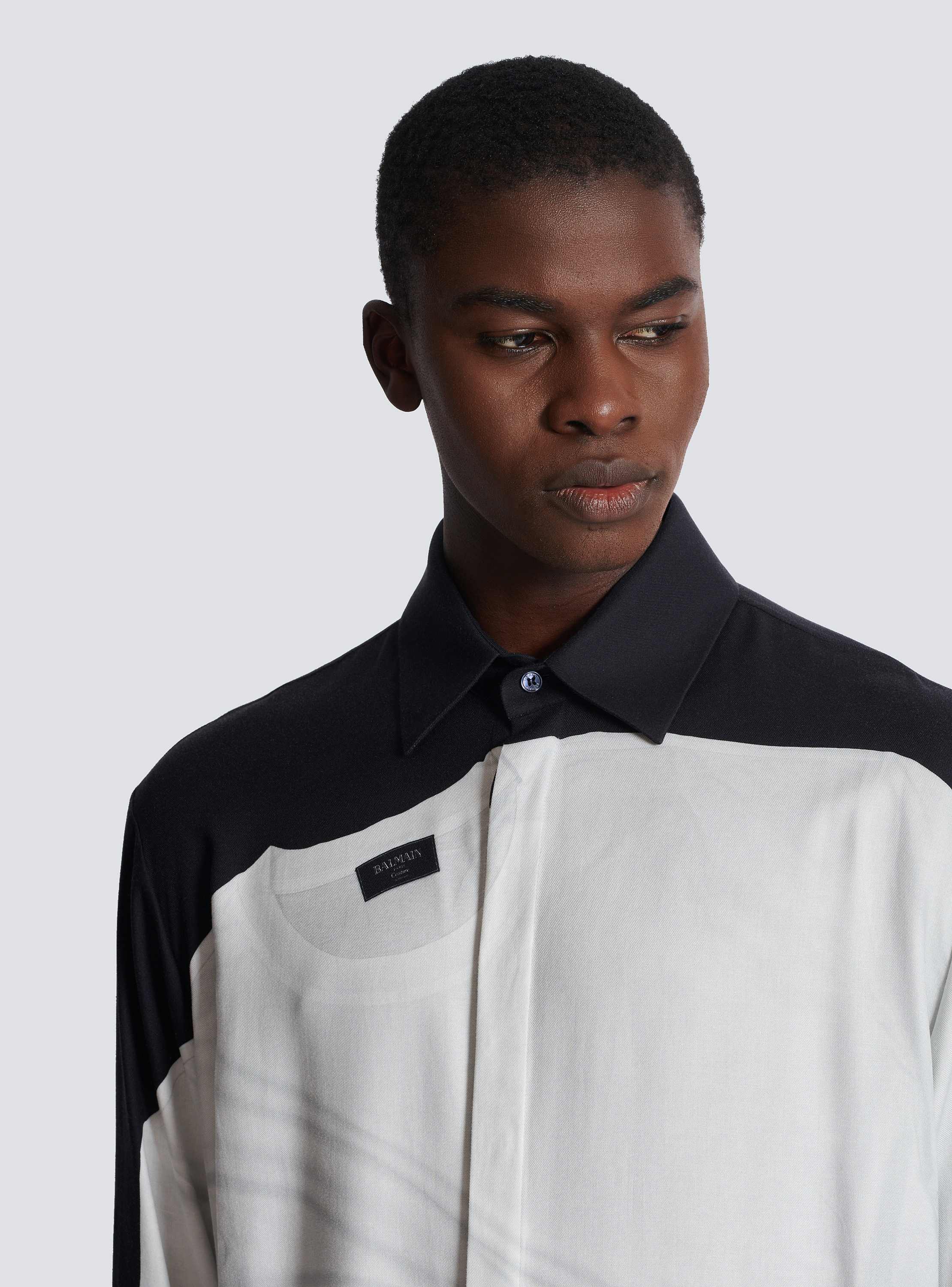 Shirt with T-shirt print