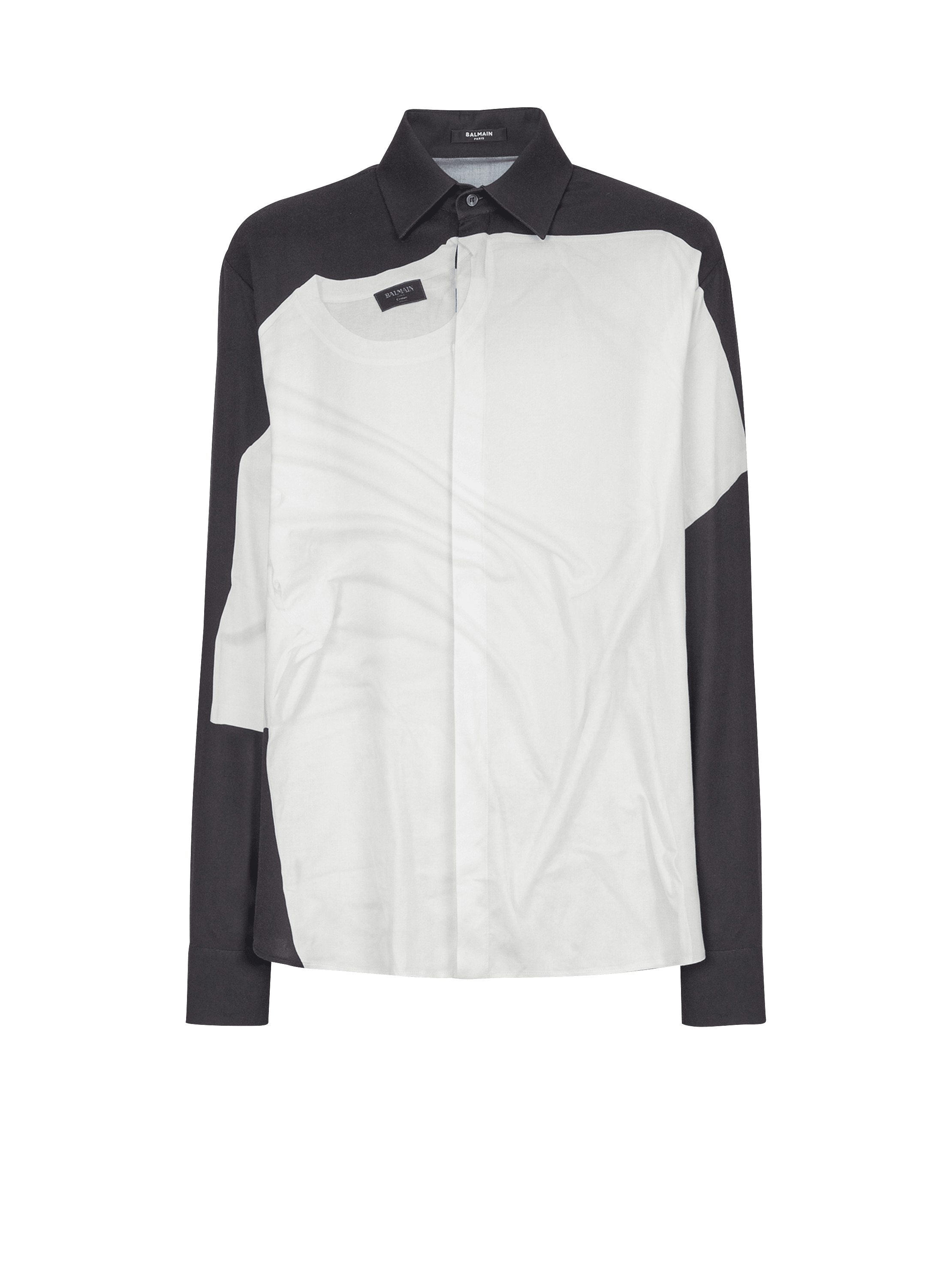 Shirt with T-shirt print