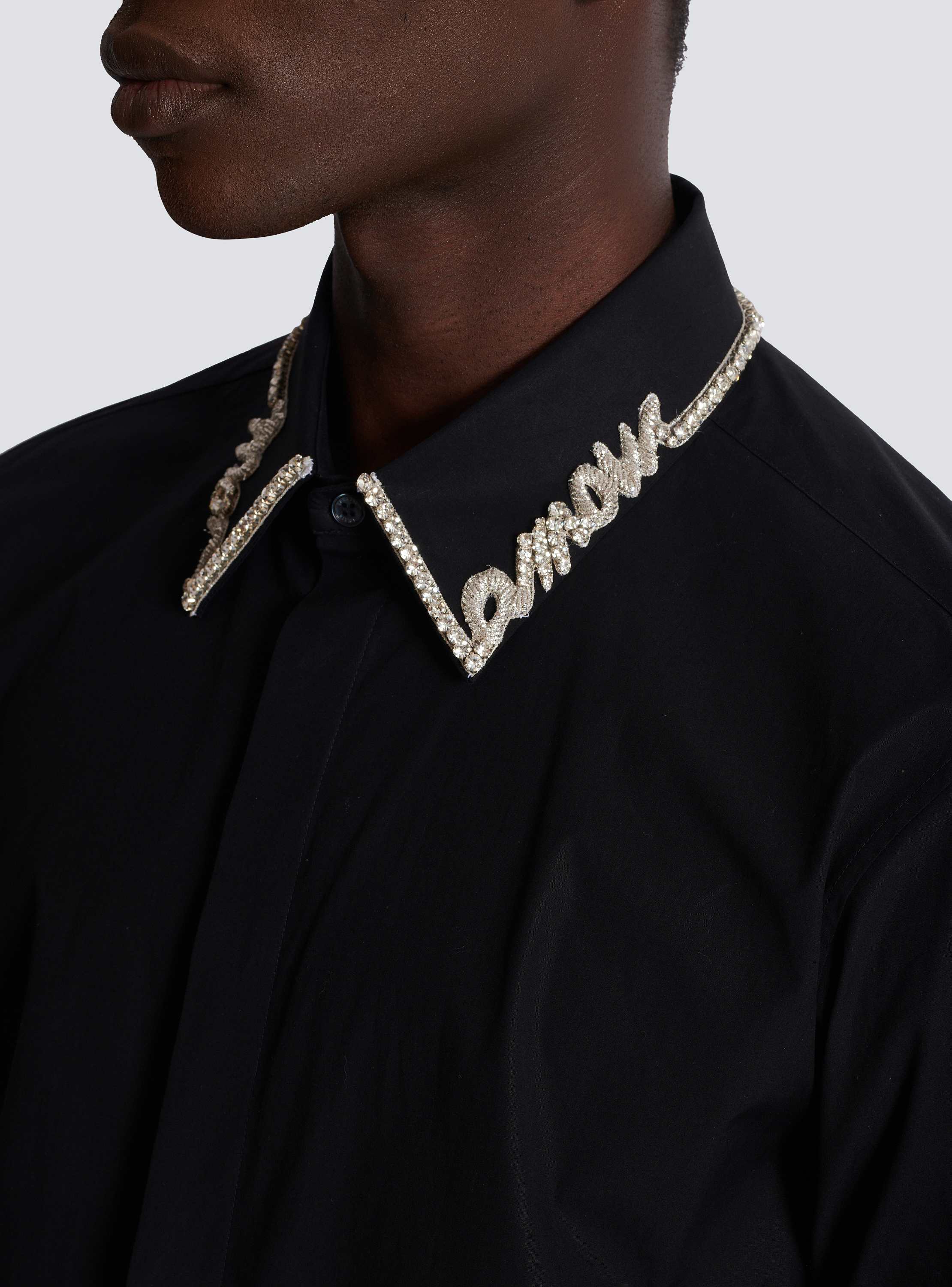 【関税&送料込】Balmain Love Letter T-Shirt Embroidered T-shirt with Balmain 