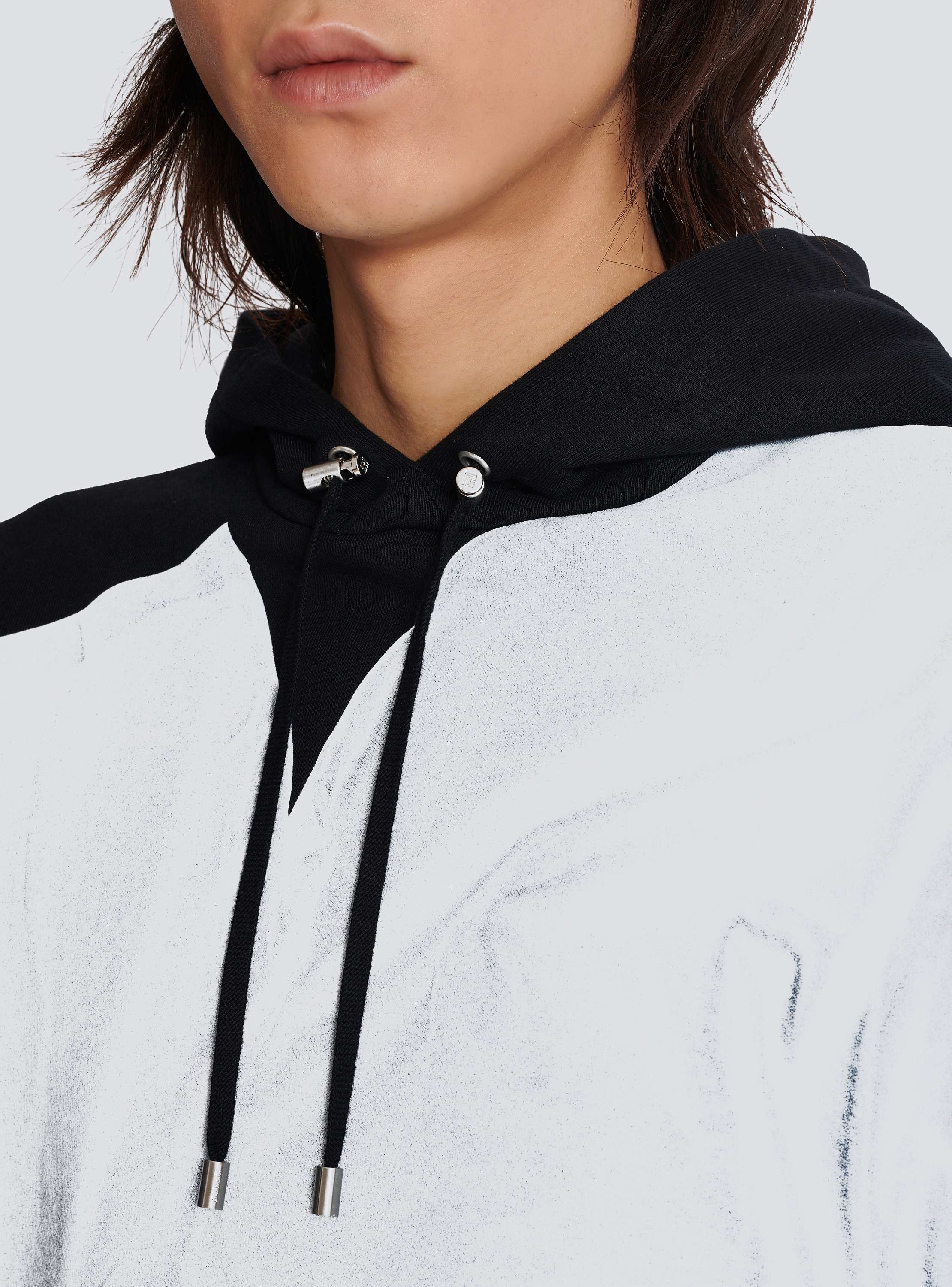 トロンプルイユ Tシャツプリント フーディー - Men | BALMAIN