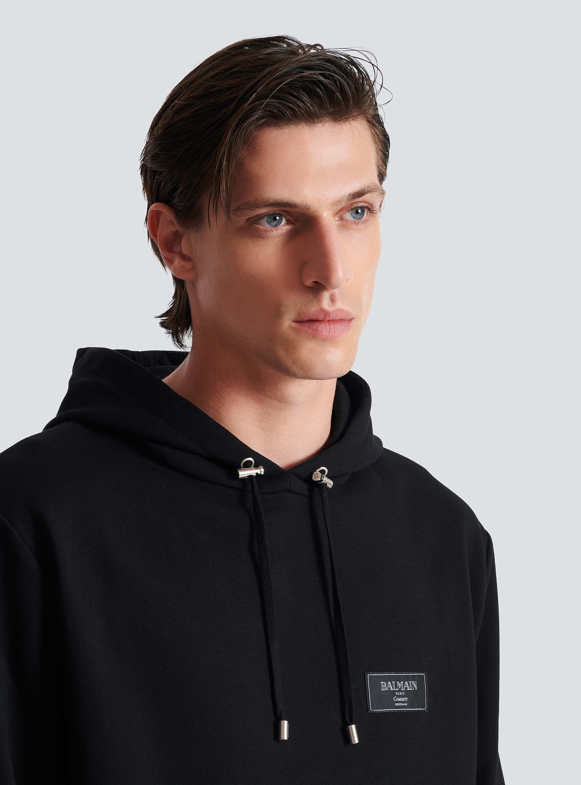 トップス balmain hood sweater Balmain Men's Black Hooded Sweatshirt | eBay