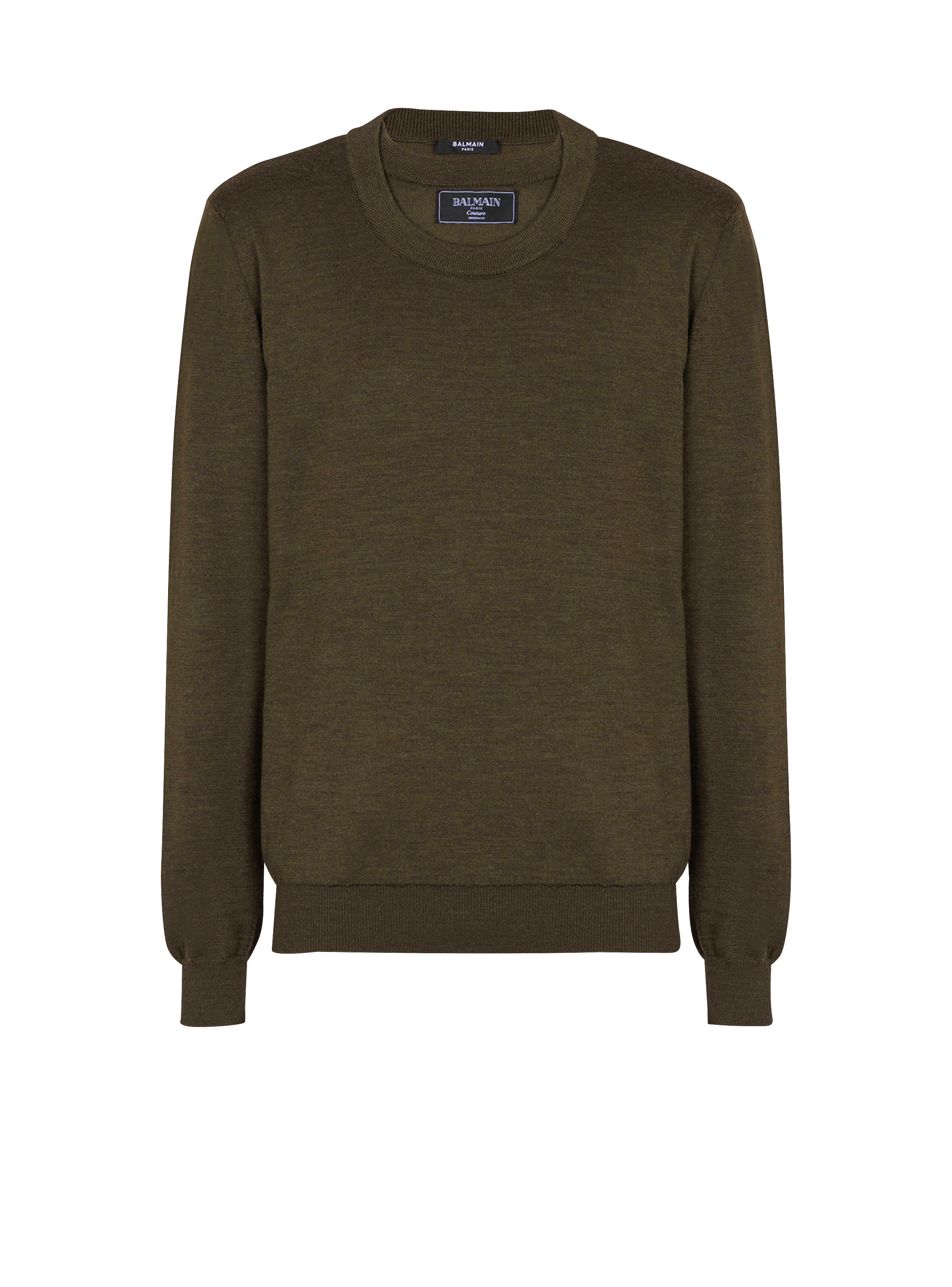 Knitted double-collar jumper