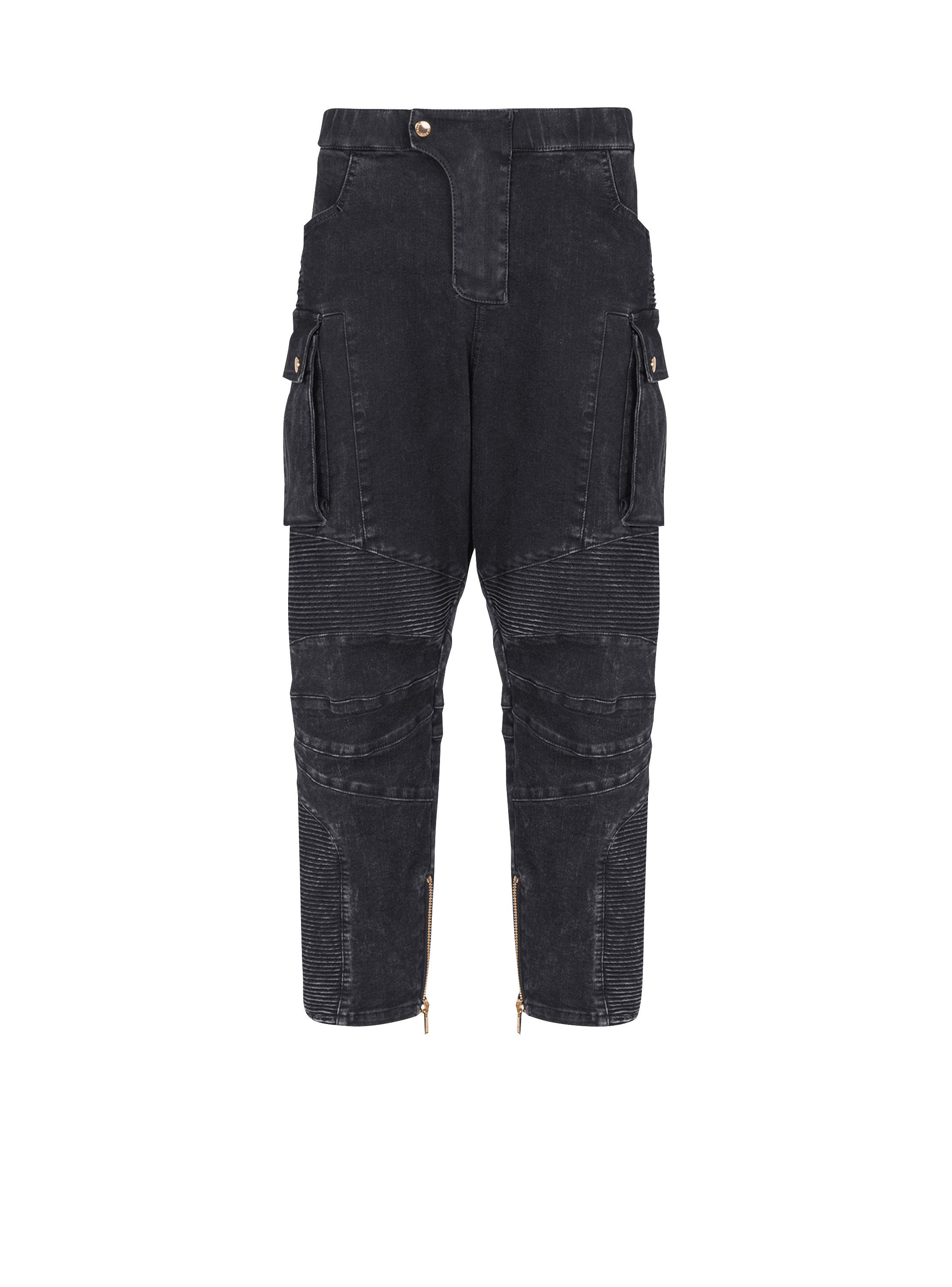Denim cargo jeans