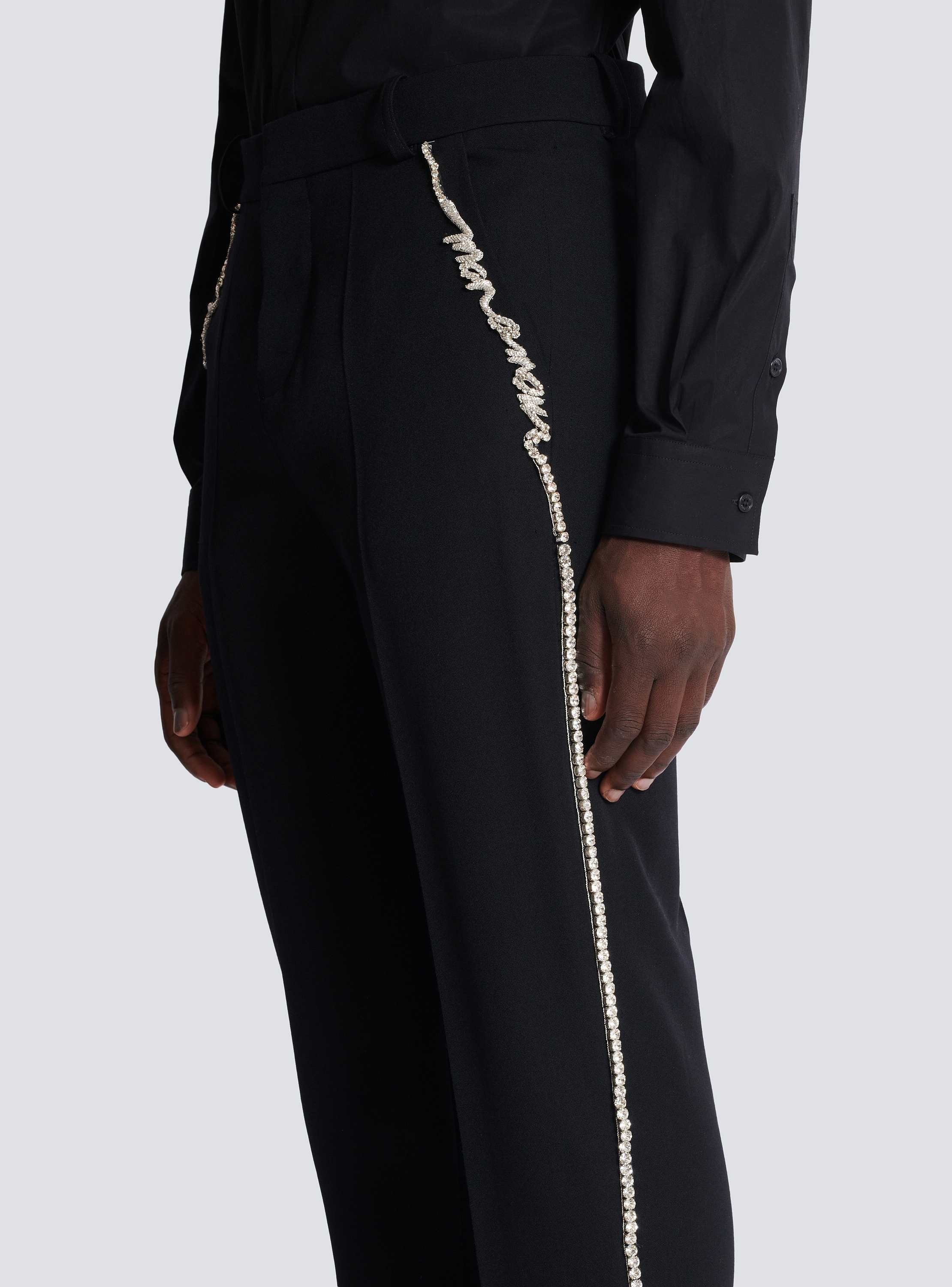 グランドプードル 刺繍 テーラードパンツ