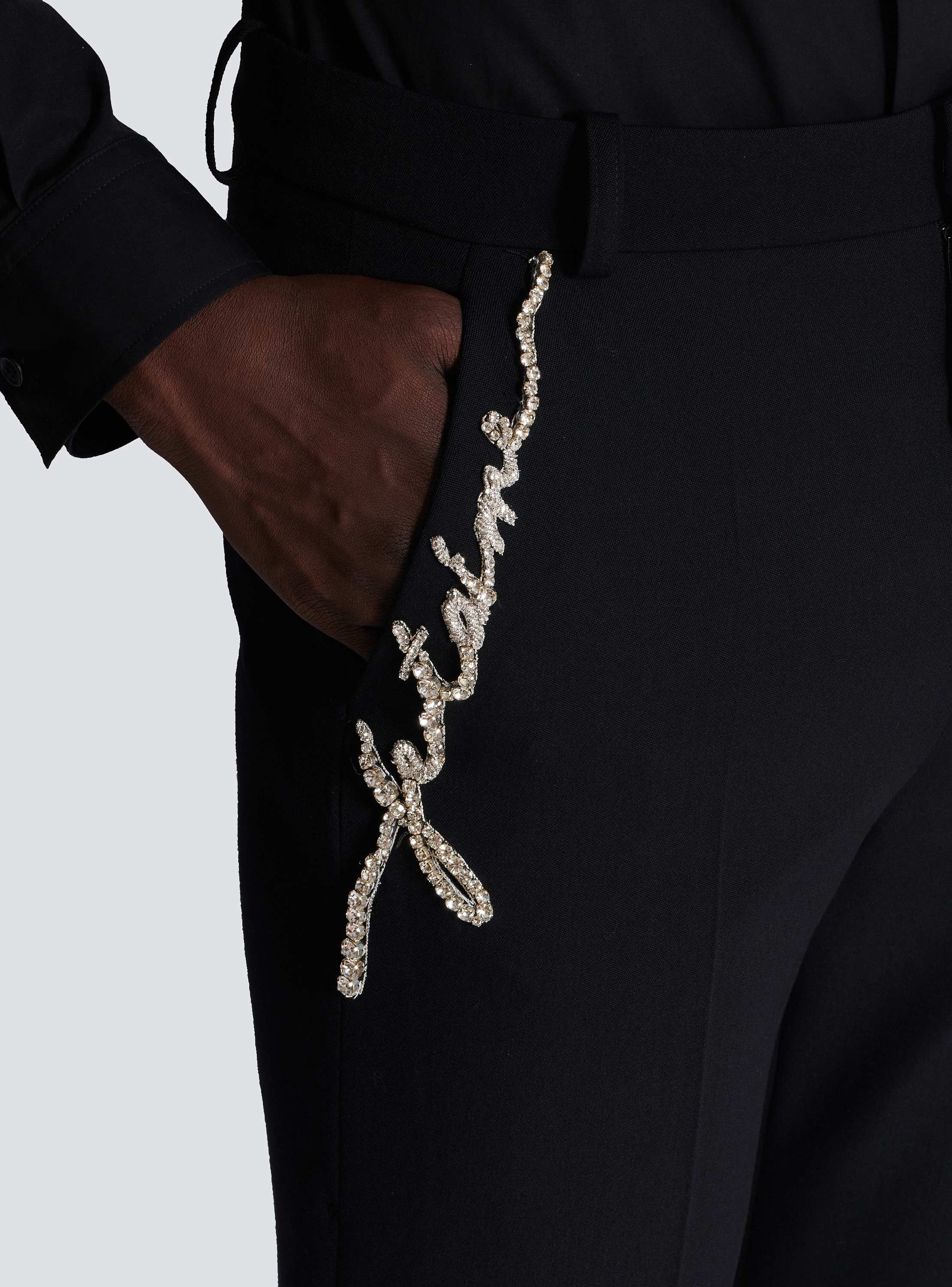 グランドプードル 刺繍 テーラードパンツ